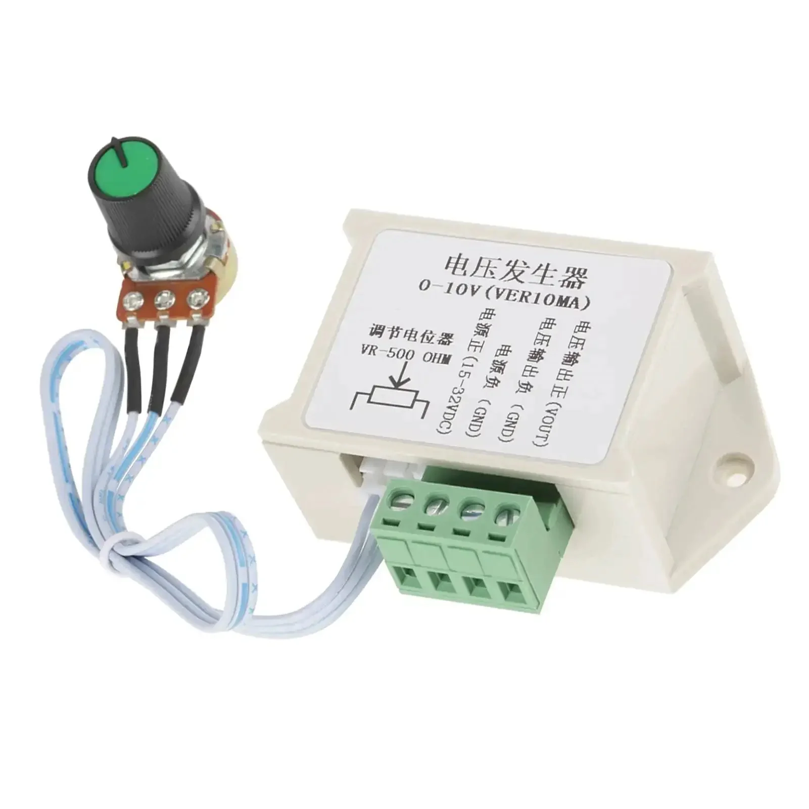 0-10V DC Generator Potentiometer Module For PLC And MCU Interface, Adjustable Analog Voltage Output Up To 10mA, 0-10V Converter For Industrial Control, Plug-And-Play Ready, Not A Power Supply - Image 2