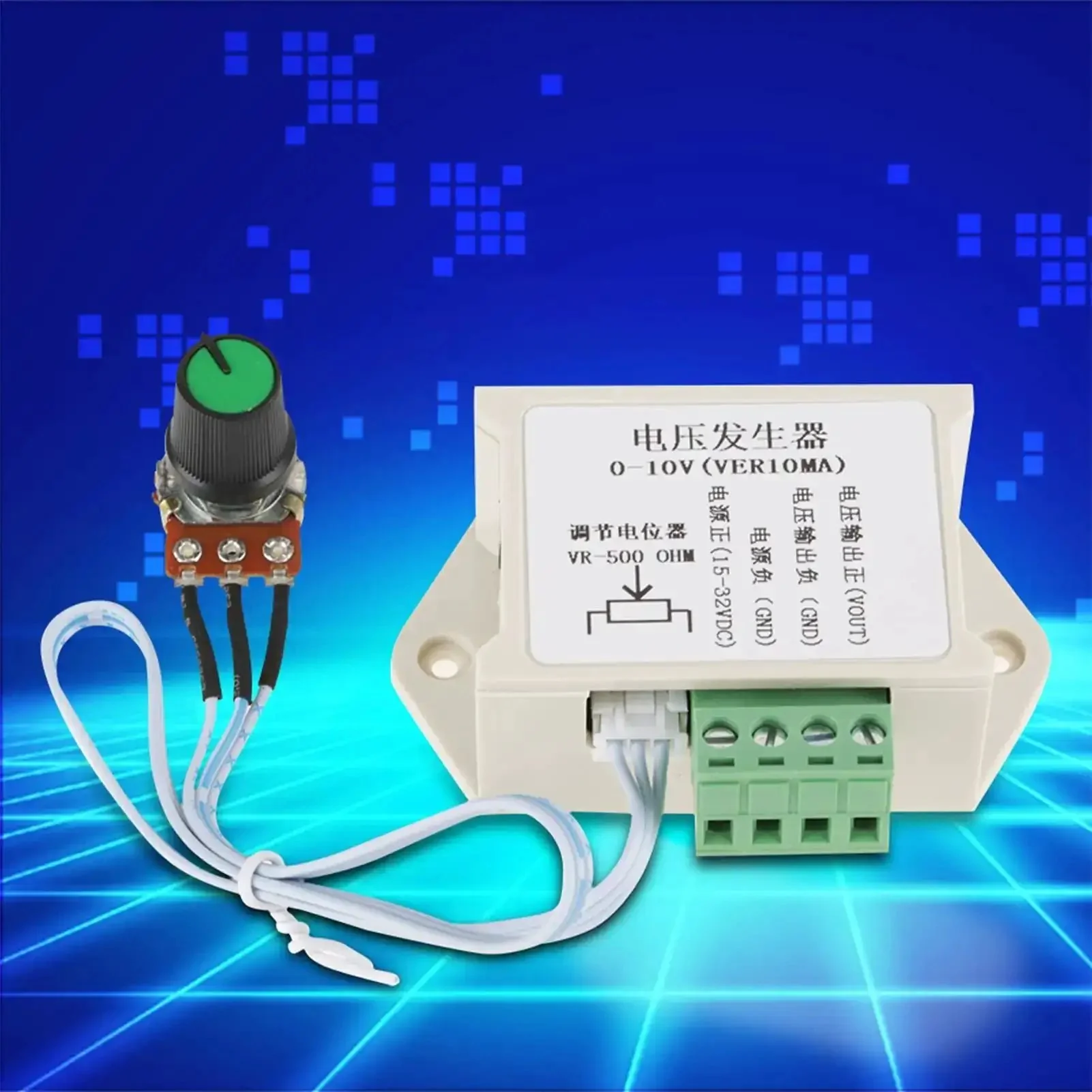 0-10V DC Generator Potentiometer Module For PLC And MCU Interface, Adjustable Analog Voltage Output Up To 10mA, 0-10V Converter For Industrial Control, Plug-And-Play Ready, Not A Power Supply - Image 7