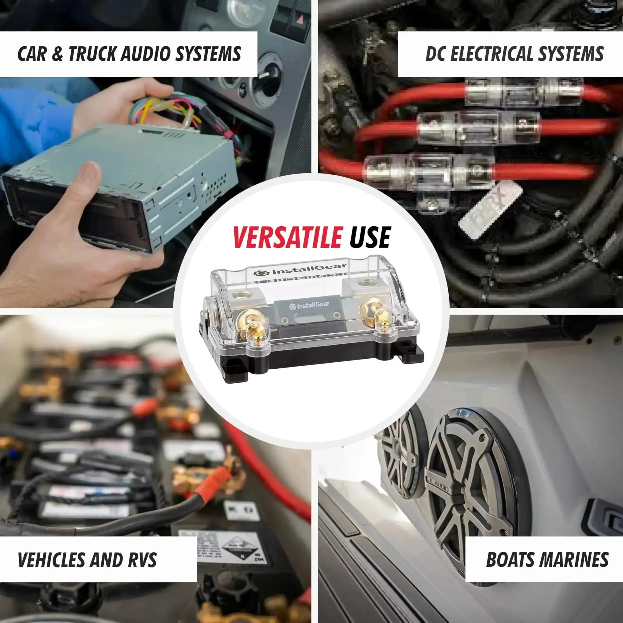0, 2, 4 Gauge AWG Inline ANL Fuse Holder With 250 Amp Fuse For Automotive Use No Wire Terminals Needed Inline Block Durable High Temperature Build Easy Install Today - Image 2