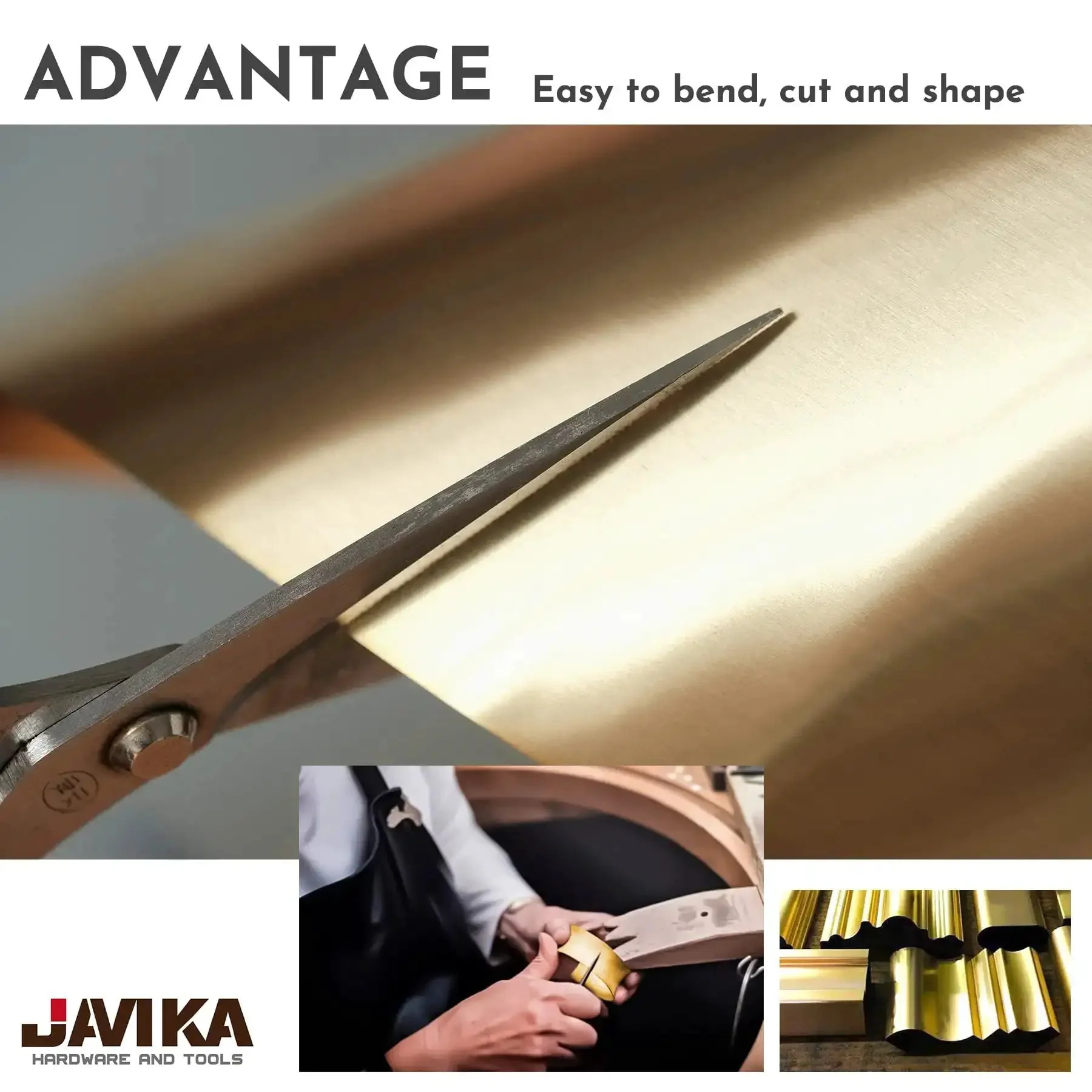 0.004 Inch Brass Shim Stock Roll 6 Inch Wide By 100 Inch Long Half Hard Cold Rolled CDA 260 For Gearheads Hardware DIY Jewelry Crafts And Electrical Work - Image 7