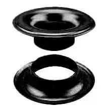 00GNWBDBC1440 Sheet Metal Grommet And Neck Washer Set In Dull Black Oxide Heavy Duty Durable Construction Reliable Performance 1440 Piece Bulk Pack For Industrial Automotive Electrical Panels
