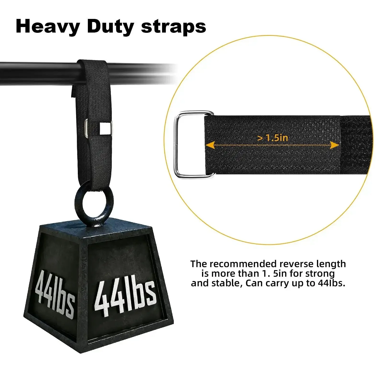 1 Inch By 39 Foot Nylon Hook And Loop Straps Roll With 60 Buckles 30 Metal And 30 Plastic Adjustable Reusable Cut To Length Ties For Home Office Garage Organization Black - Image 6