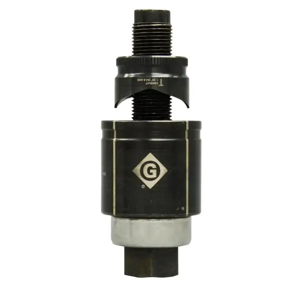 1 Inch Conduit Manual Knockout Set K3BB-1 Replaces 73BB With Knurled Grip Punch Laser Markings For Quick Part ID And Accurate Alignment Standard Round Size Made In USA Works With KRW-1 Ratchet Wrench Durable And Precise - Image 2