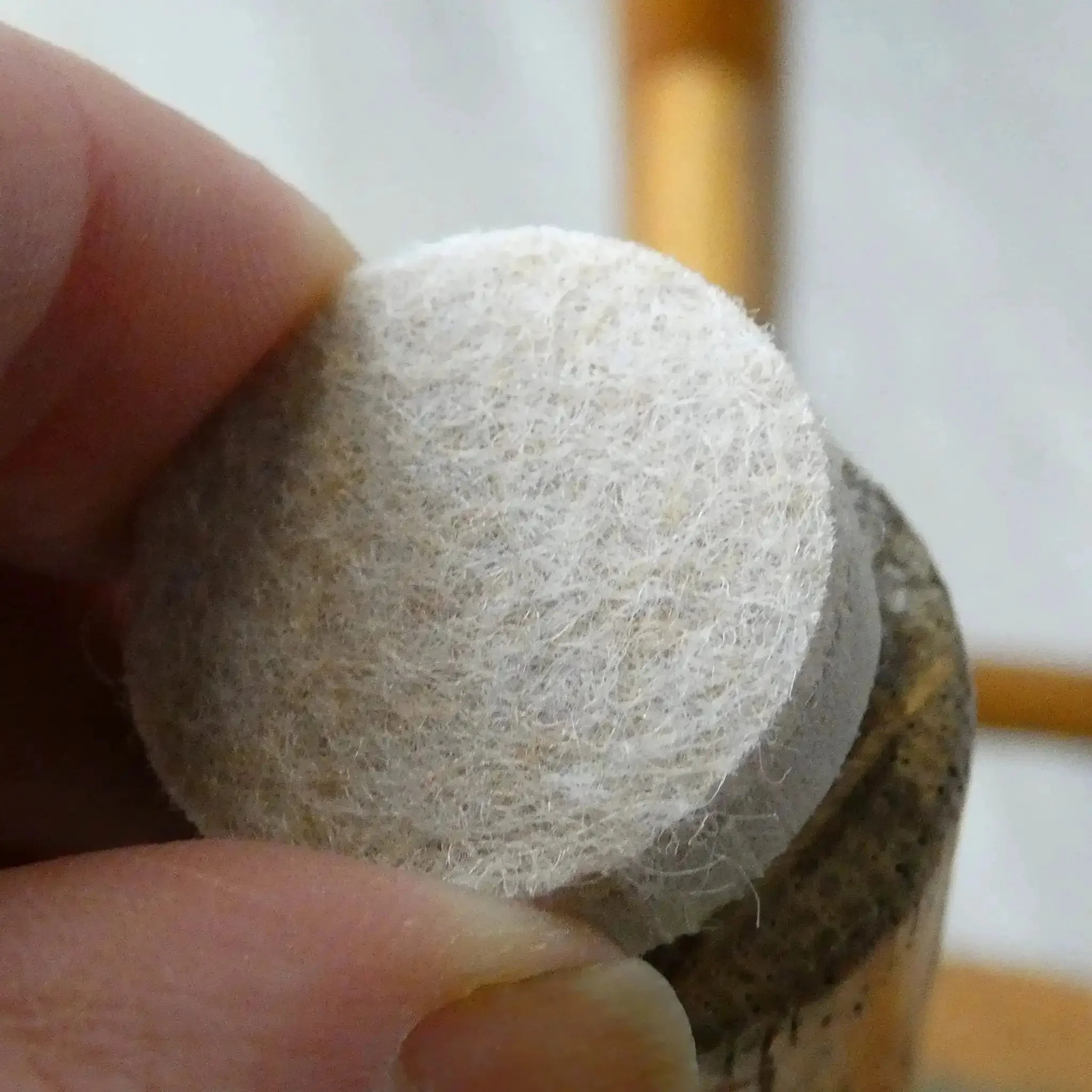 1 Inch Round Self Adhesive Felt Furniture Sliders For Hard Floors Leveling Pads To Stop Scratches Scuffs And Noise On Beds Sofas Dressers Set Of 8 Beige - Image 6