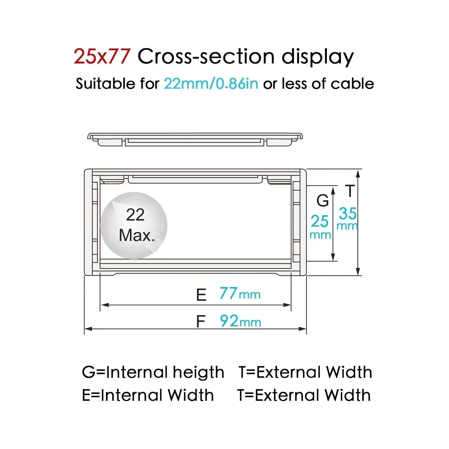 1 Meter Drag Chain Cable Carrier For CNC Routers And Industrial Machines, 25x77mm Open Type R55, Big Size, Built Tough And Stable, Includes Cable Tie, Protects Wires, Hoses, And Pipes Through Reciprocating Motion - Image 4