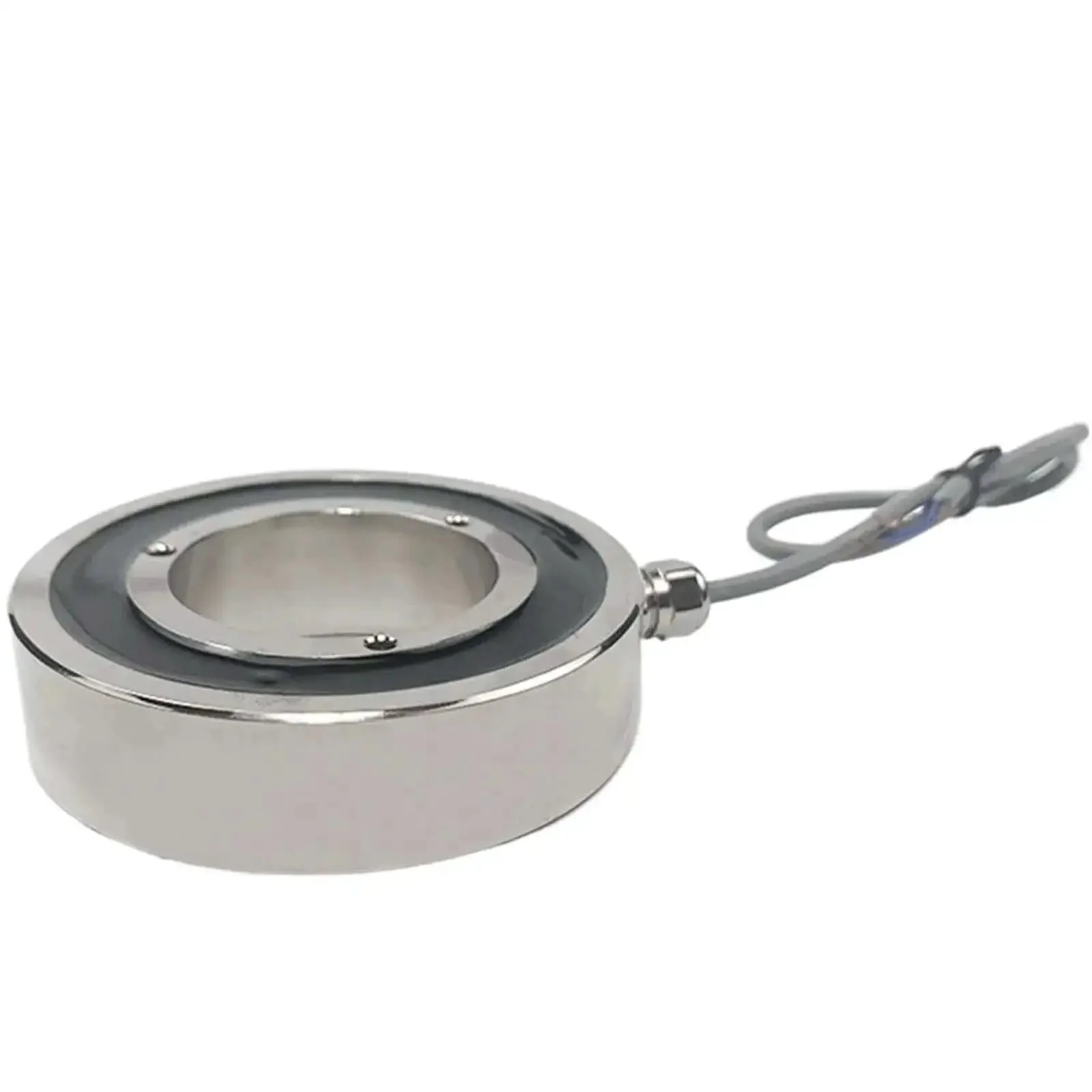 1 Piece 24V Brake Electromagnet Holding Magnet Solenoid Beefy 100KG Pull Force Sucker Type 8W Power 80mm Diameter 20mm Height Heavy Duty Locking Magnet For Industrial Doors And Equipment