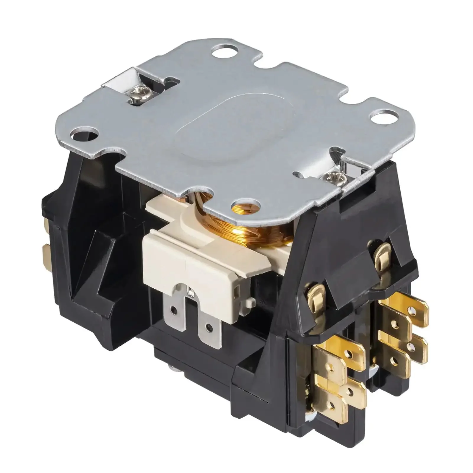 1 Pole 30 Amp 24 VAC Coil AC Contactor Replacement For Air Conditioner Condenser Unit And Compressor 50 60 Hz 24V 1P 30A Motor Contactor With Copper Terminal Contacts Plug And Play - Image 5