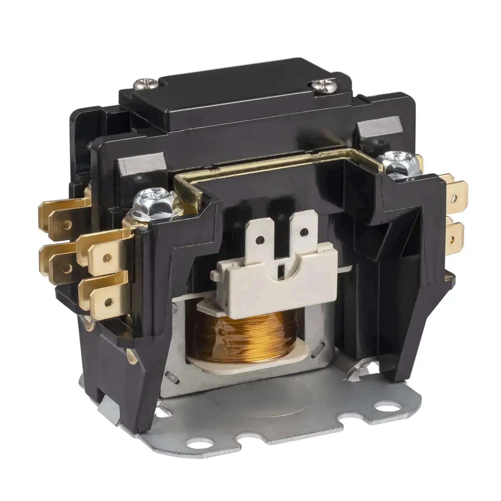 1 Pole 30 Amp 24 VAC Coil AC Contactor Replacement For Air Conditioner Condenser Unit And Compressor 50 60 Hz 24V 1P 30A Motor Contactor With Copper Terminal Contacts Plug And Play - Image 6