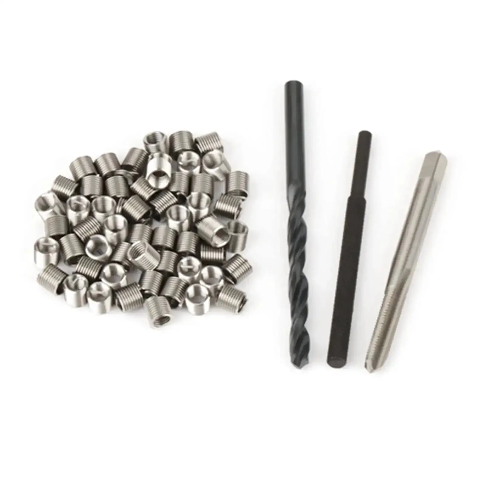 10-32 Helicoil Kit Stainless Steel Helical Screw Thread Inserts 50 Pieces For Damaged Thread Repair Beef Up Connection Strength And Wear Resistance Easy Install Industrial Grade Fasteners - Image 4