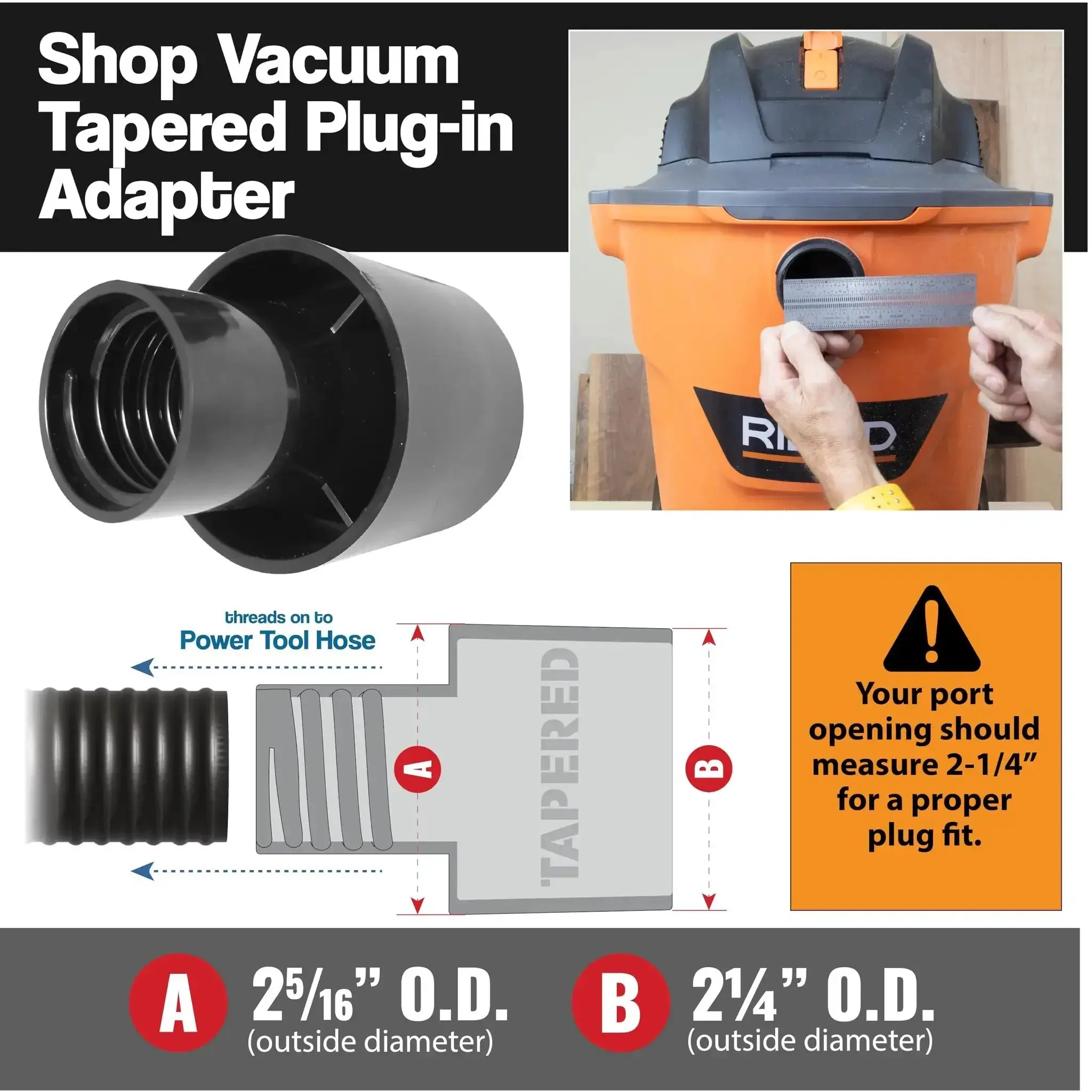 10 Foot Dust Collection Hose Kit With 8 Attachments For Most Power Tools And Shop Vacuums, Sili Flex Fittings For Quick Fit On Any Port, Flexible Silicone Ends, Easy Clamp On, And Superior Dust Control Across Brands - Image 2