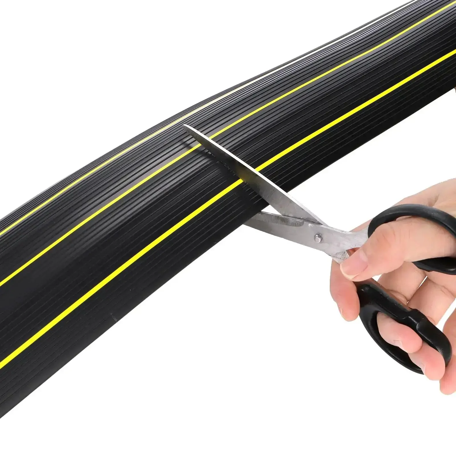 10 Foot Floor Cord Cover With Large Cable Channels For Easy Organization And Trip Hazard Prevention Heavy Duty PVC Duct Unrolls Fast Ideal For Home Office And Outdoor Use Keeps Cables Tidy And Safe - Image 5
