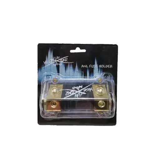 1/0 Gauge Waterproof ANL Fuse Holder With Set Screw In White Leak Proof Plastic Case Beefy Built Car Audio Power Wire Accessory For Amp Installations Fits 1/0 Wire Ideal For Amp Or Power Distribution Setups In Cars Or Trucks