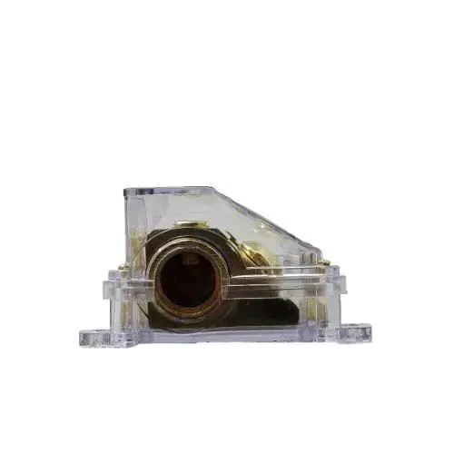 1/0 Gauge Waterproof ANL Fuse Holder With Set Screw In White Leak Proof Plastic Case Beefy Built Car Audio Power Wire Accessory For Amp Installations Fits 1/0 Wire Ideal For Amp Or Power Distribution Setups In Cars Or Trucks - Image 3