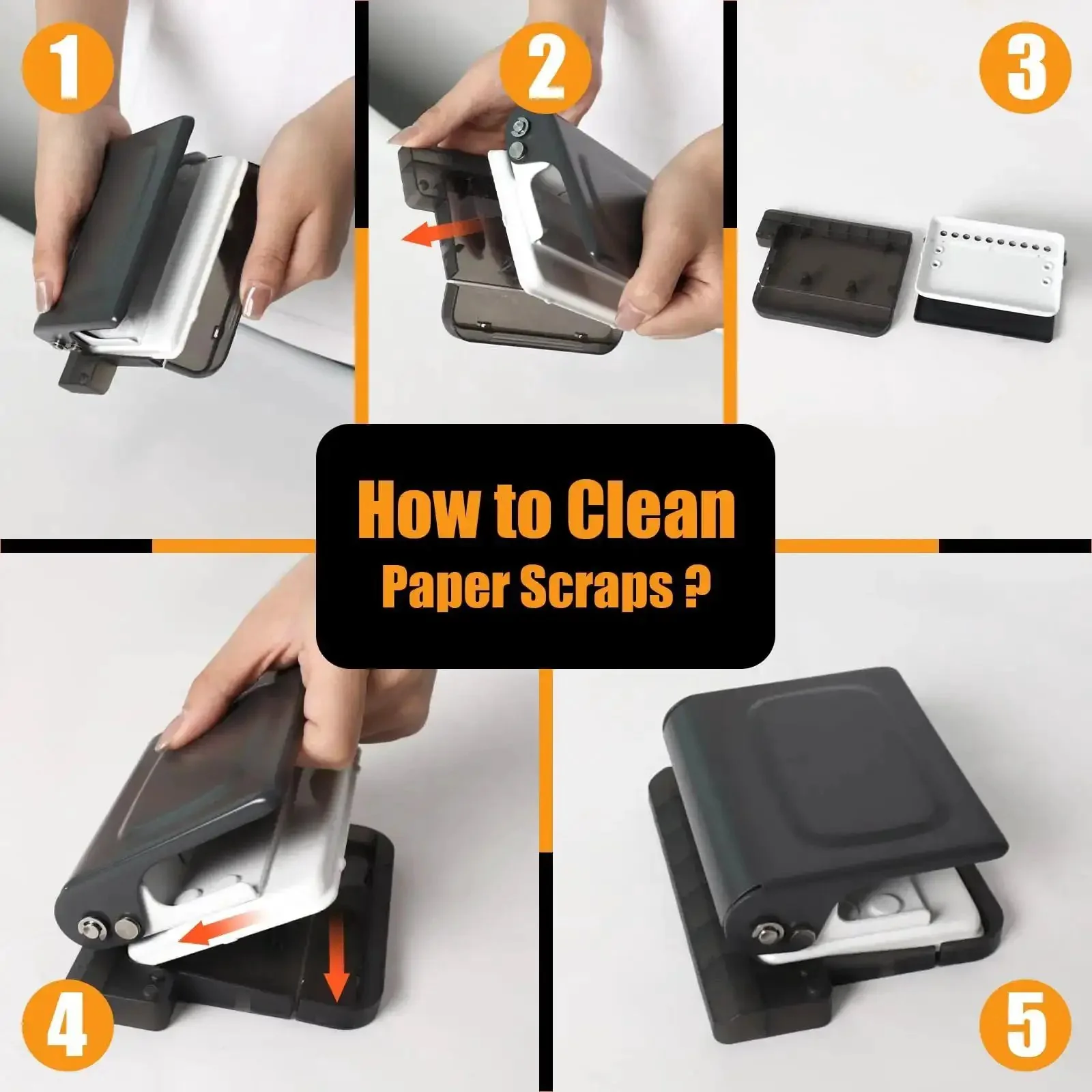 10 Hole Punch Binding Machine For Planners With 10 Color Binder Rings, Punches 30 Holes On A4, 20 Holes On A5, 26 Holes On B5, 10 Sheet Capacity, Black - Image 2