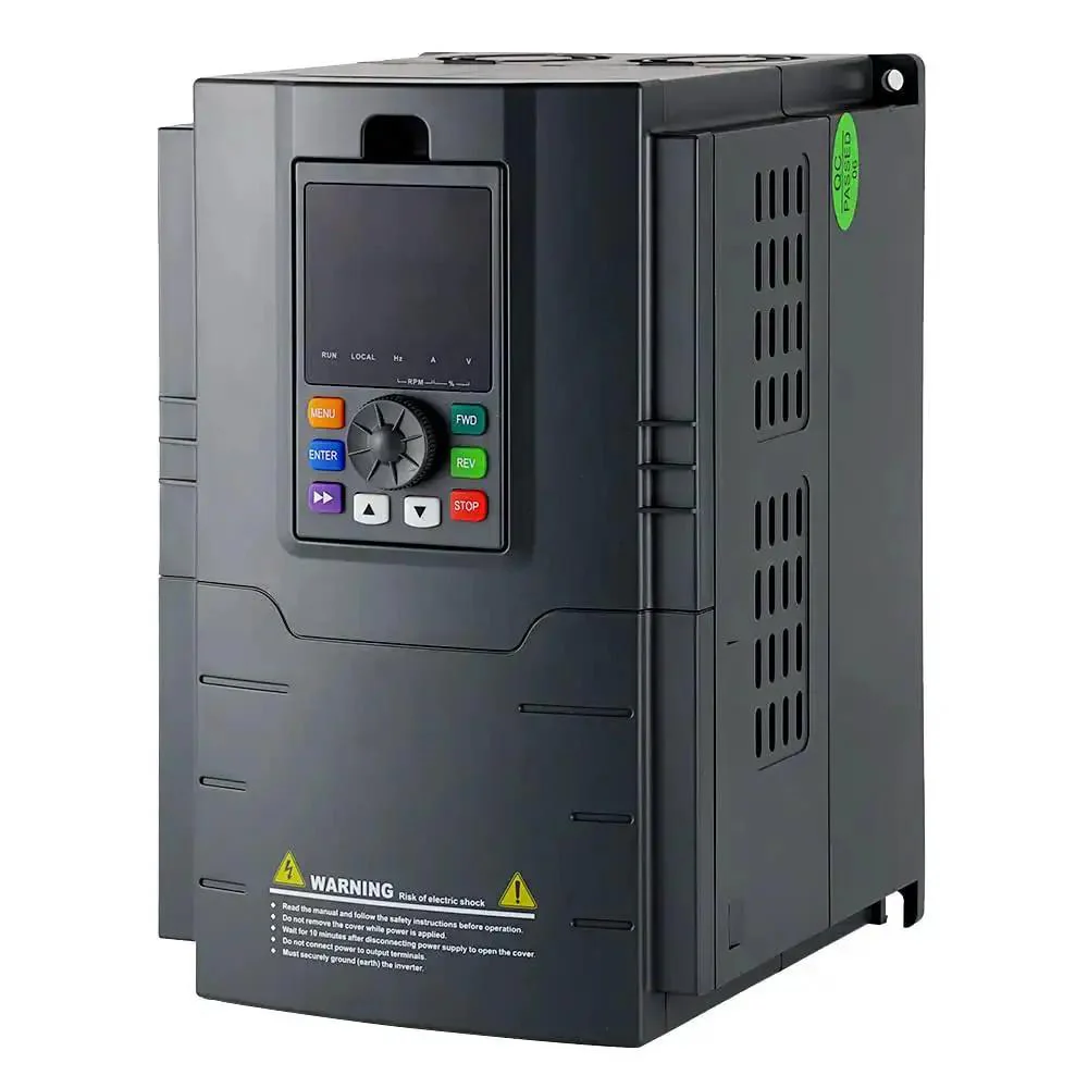 10 HP VFD Drive For Single Phase Motors, 220V In 230V Out, 7.5kW 49A Inverter, Variable Frequency Controller For Home Shop Ready And Light Industrial Gear, Smooth Start And Precise Speed Control