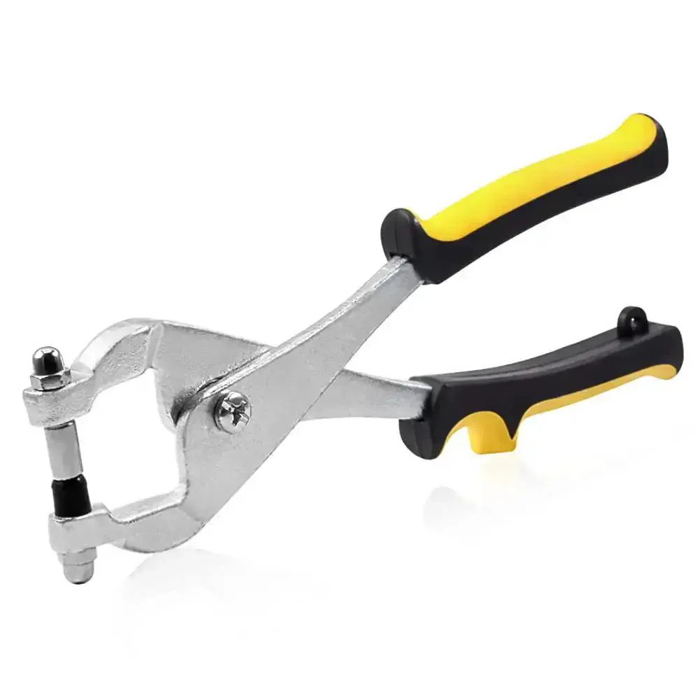 10 Inch Ceiling Grid Punch Pliers For Rivets 3.24mm Grid Hole Puncher Ideal For Thin Metal Sheets And Drop Ceiling Installations Heavy Duty Rivet Tool Handy Punch And Cut For Quick Grid Setups