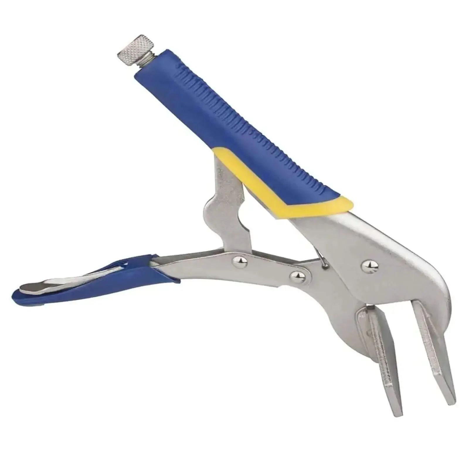 10 Inch Locking Pliers Sheet Metal Clamp Heavy Duty Welding Tool With Adjustable Pressure Screw For A Snug Grip And Comfortable Rubber Handle High Carbon Steel Duckbill Pliers For Metalwork - Image 6