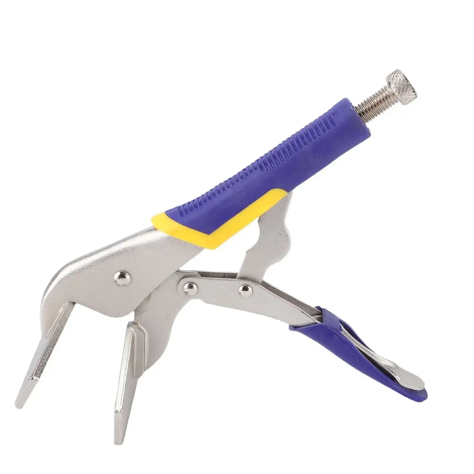 10 Inch Locking Sheet Metal Clamp Duckbill Pliers With Adjustable Screw, Carbon Steel Plated Welding Clamp For Metalworking, Bending And Clamping, One Hand Release Trigger For Quick Setup, Durable Auto Repair Tool - Image 4