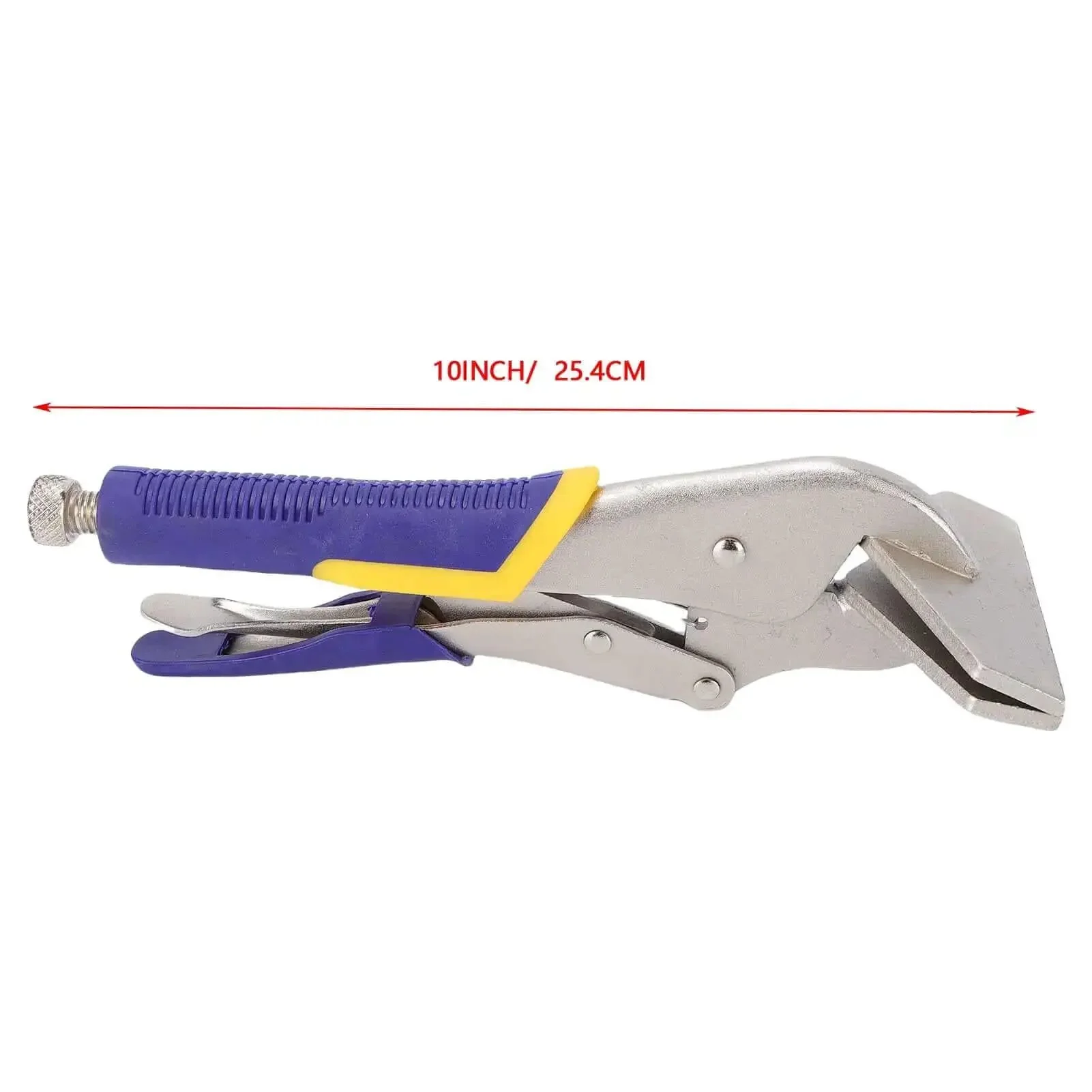 10 Inch Locking Sheet Metal Clamp Duckbill Pliers With Adjustable Screw, Carbon Steel Plated Welding Clamp For Metalworking, Bending And Clamping, One Hand Release Trigger For Quick Setup, Durable Auto Repair Tool - Image 8