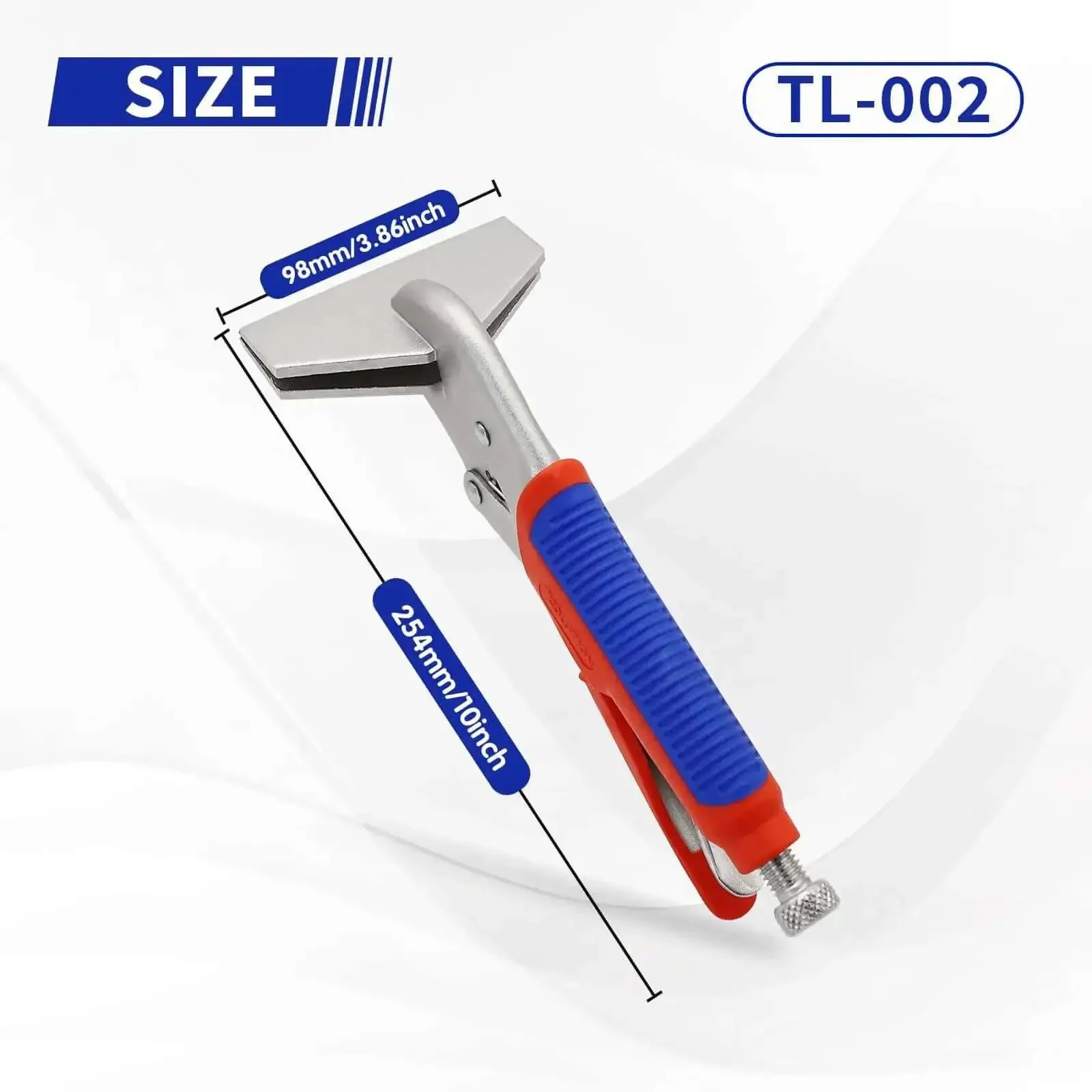 10 Inch Locking Sheet Metal Clamp With Trigger Release, Heavy Duty Adjustable Welding Pliers For Metalworking, Nickel Plated Bending Tool For Welding, Fabrication, And Sheet Metal Projects, Built Tough - Image 7