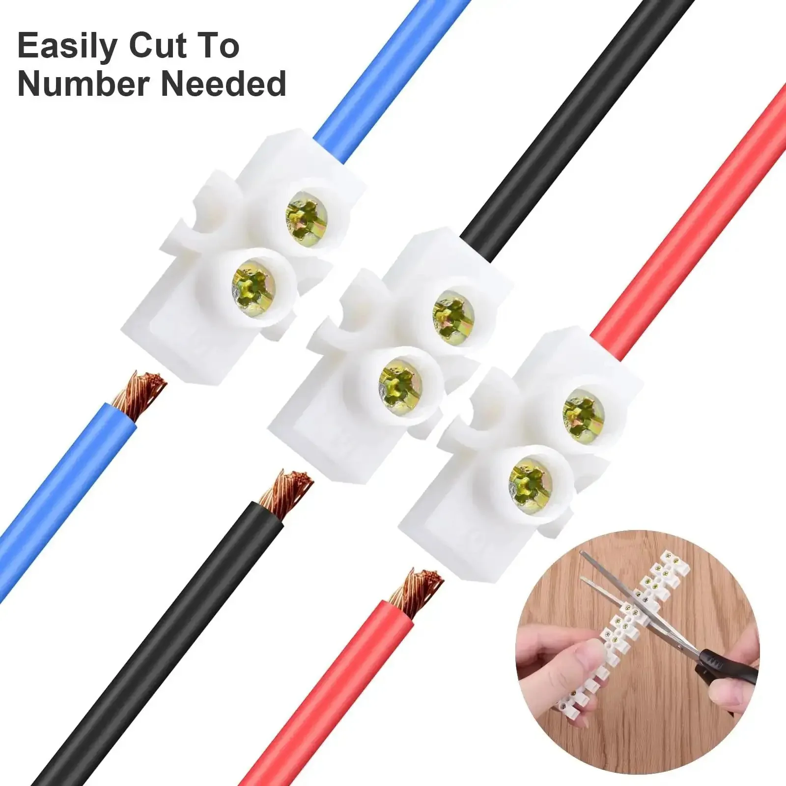 10 Or 20 Pack 12-Position Dual Row Screw Terminal Block Kit For Small Home Projects And Electrical Wiring, Barrier Strip, 10 Amp 360V, Insulated Flame Retardant PP, Zinc Alloy Screws, Built To Last And Super Easy To Use - Image 2