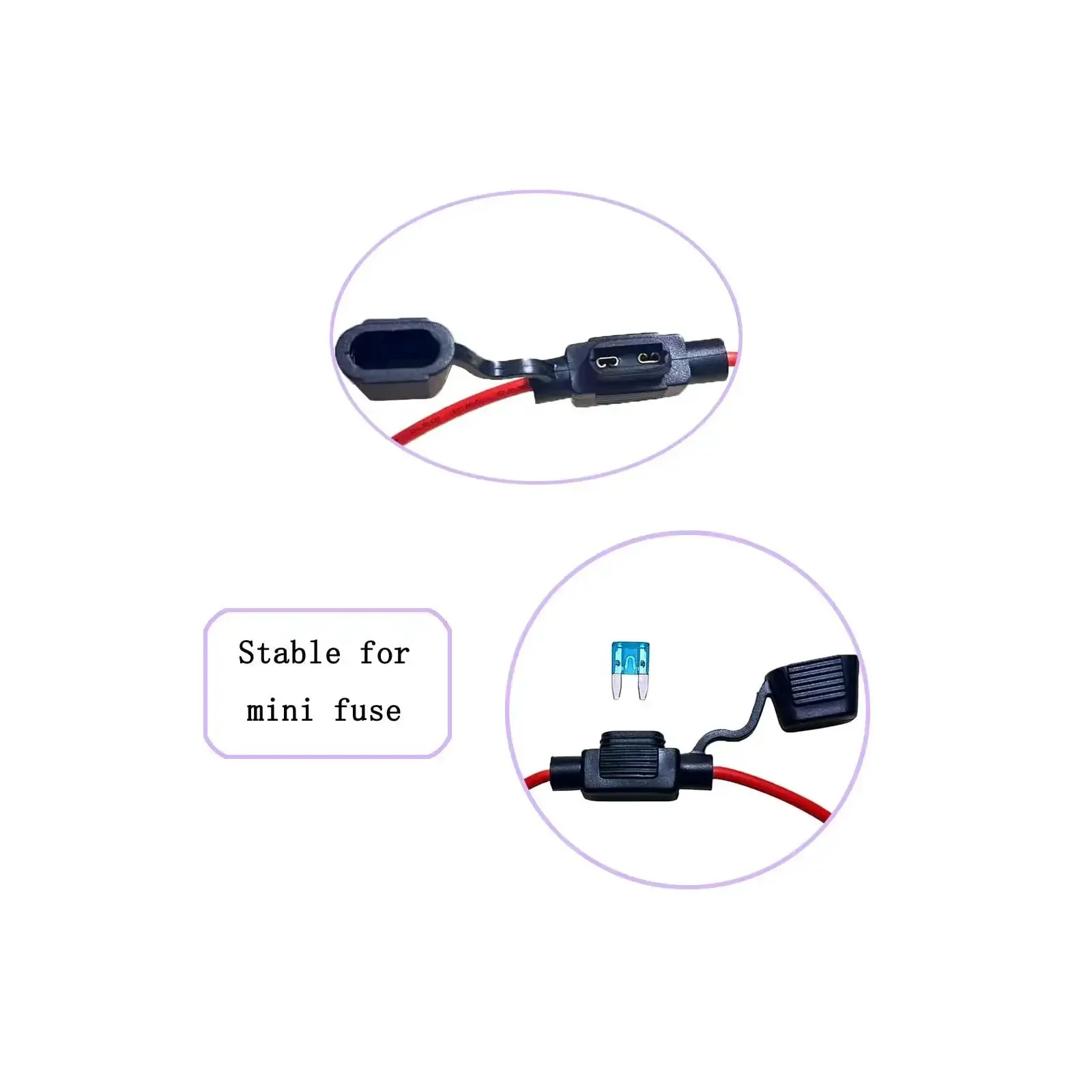 10 Pack 18 AWG Inline Mini Fuse Holders Waterproof For Car Truck Boat SUV 32V DC 30cm Lead Built To Last ROHS Compliant Auto Electrical Wiring Kit For Marine RV And Off Road Use - Image 6