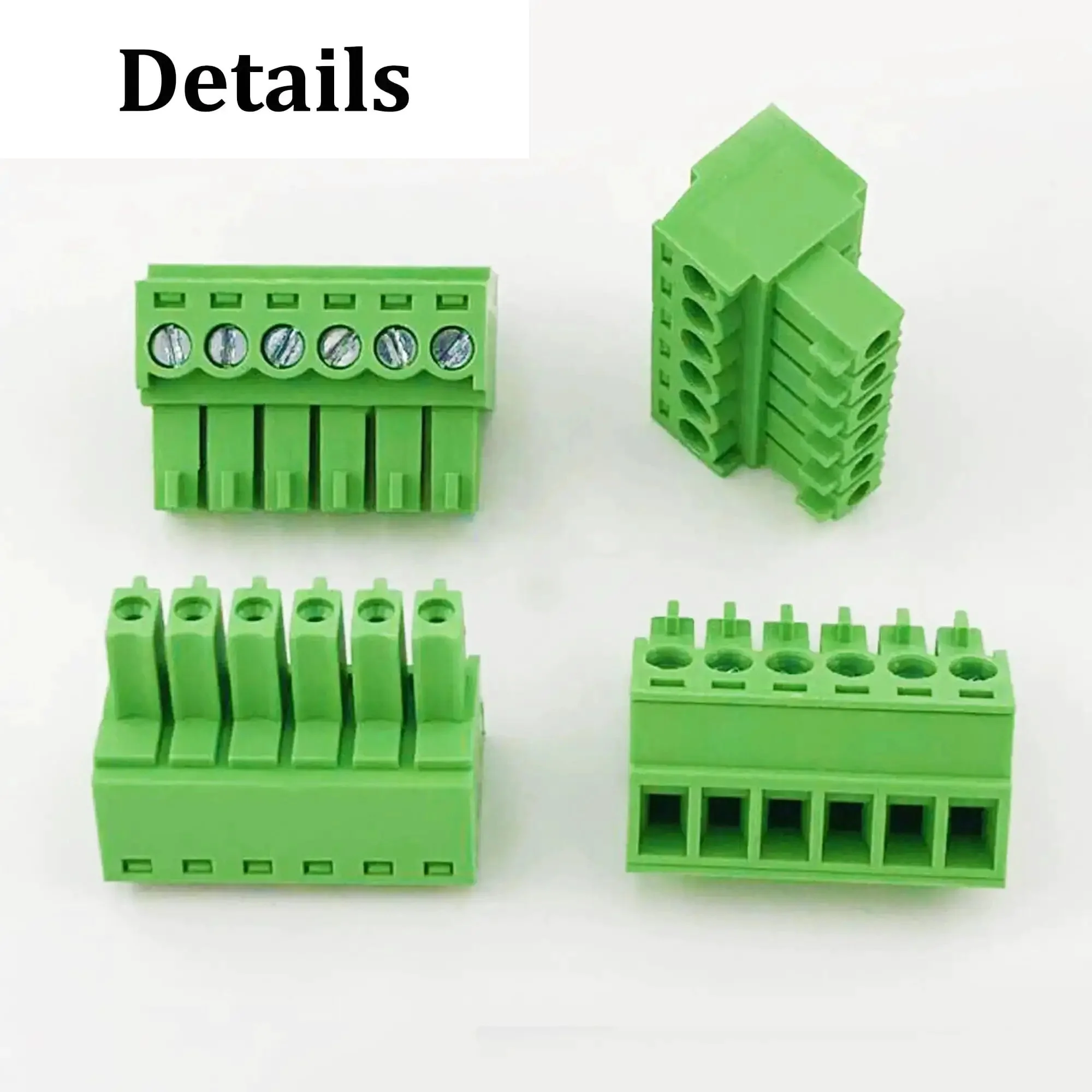 10 Pack 4 Pin 3.5mm Pitch PCB Screw Terminal Block Connectors Pluggable Quick Connector 4 Pole For 16 To 28 AWG Wires 300V 8A Easy Swapping No Solder Needed For Quick Builds - Image 5
