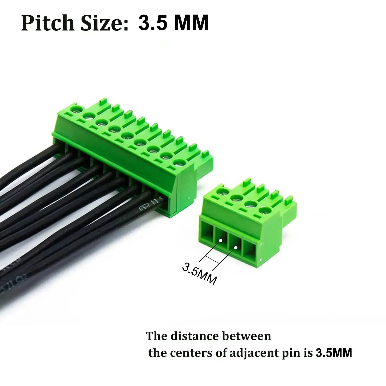 10 Pack 4 Pin 3.5mm Pitch PCB Screw Terminal Block Connectors Pluggable Quick Connector 4 Pole For 16 To 28 AWG Wires 300V 8A Easy Swapping No Solder Needed For Quick Builds - Image 7