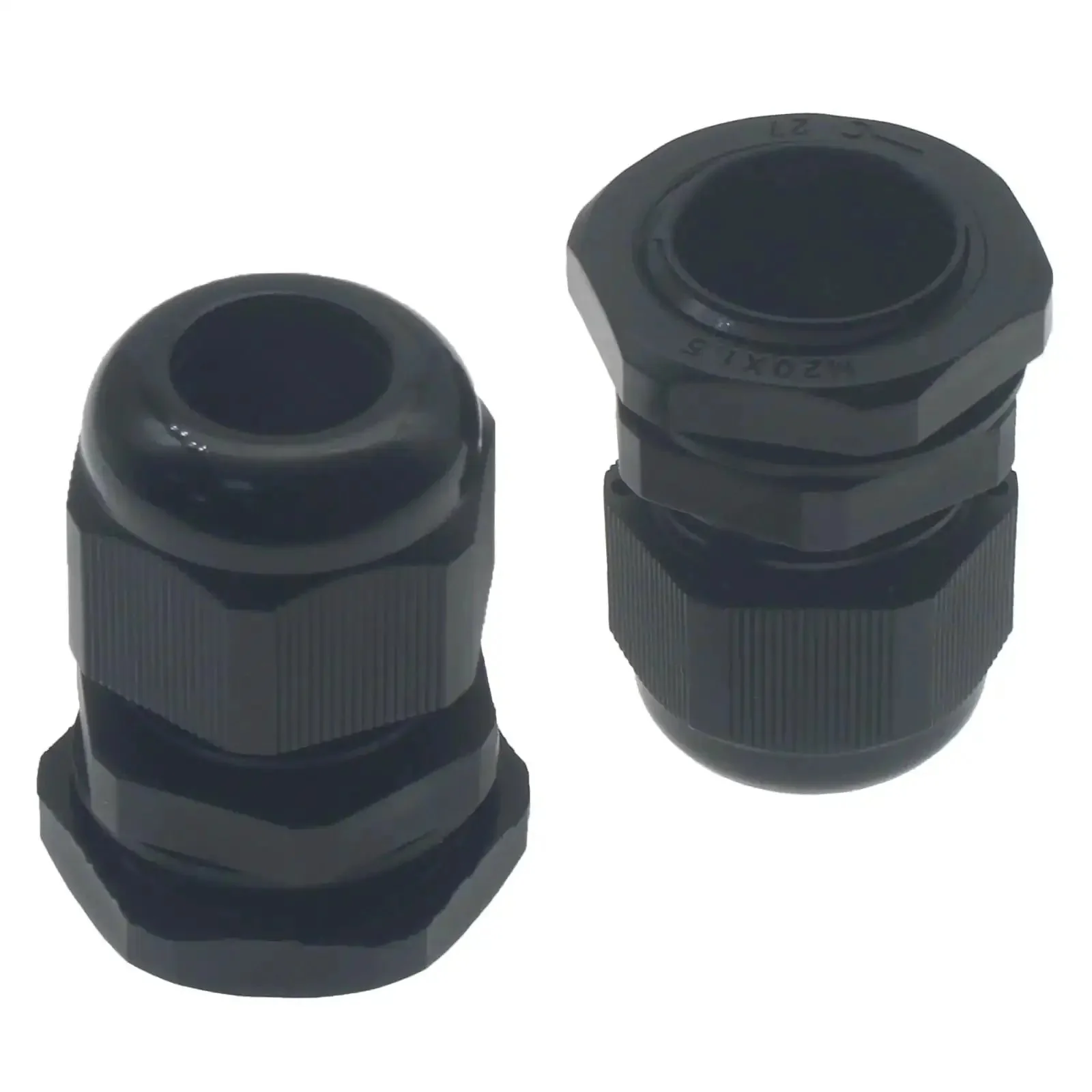 10 Pack Black M20x1.5 Waterproof Cable Glands For 6-12mm Cables With Adjustable Joints, Compression Cable Connectors, Locknuts And IP68 Seal, Nylon PA66 Construction - Image 4