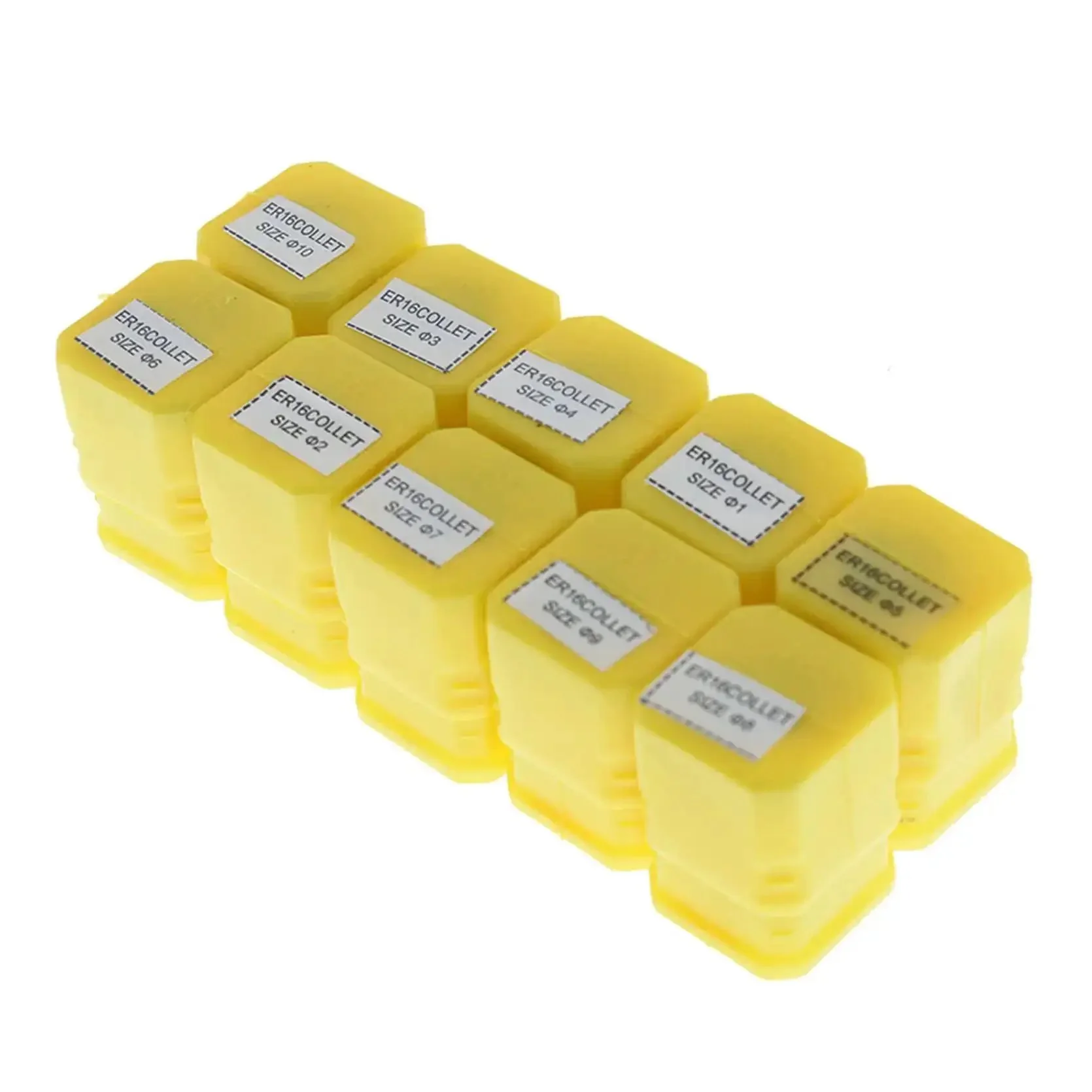 10 Pack ER16 Spring Collet Set 1 To 10 mm CNC Milling Tool For Precise Workholding And Engraving On Lathe And Milling Centers High Grade 1065 Carbon Steel With 0.015mm Tolerance Ideal For Machining Shops - Image 2