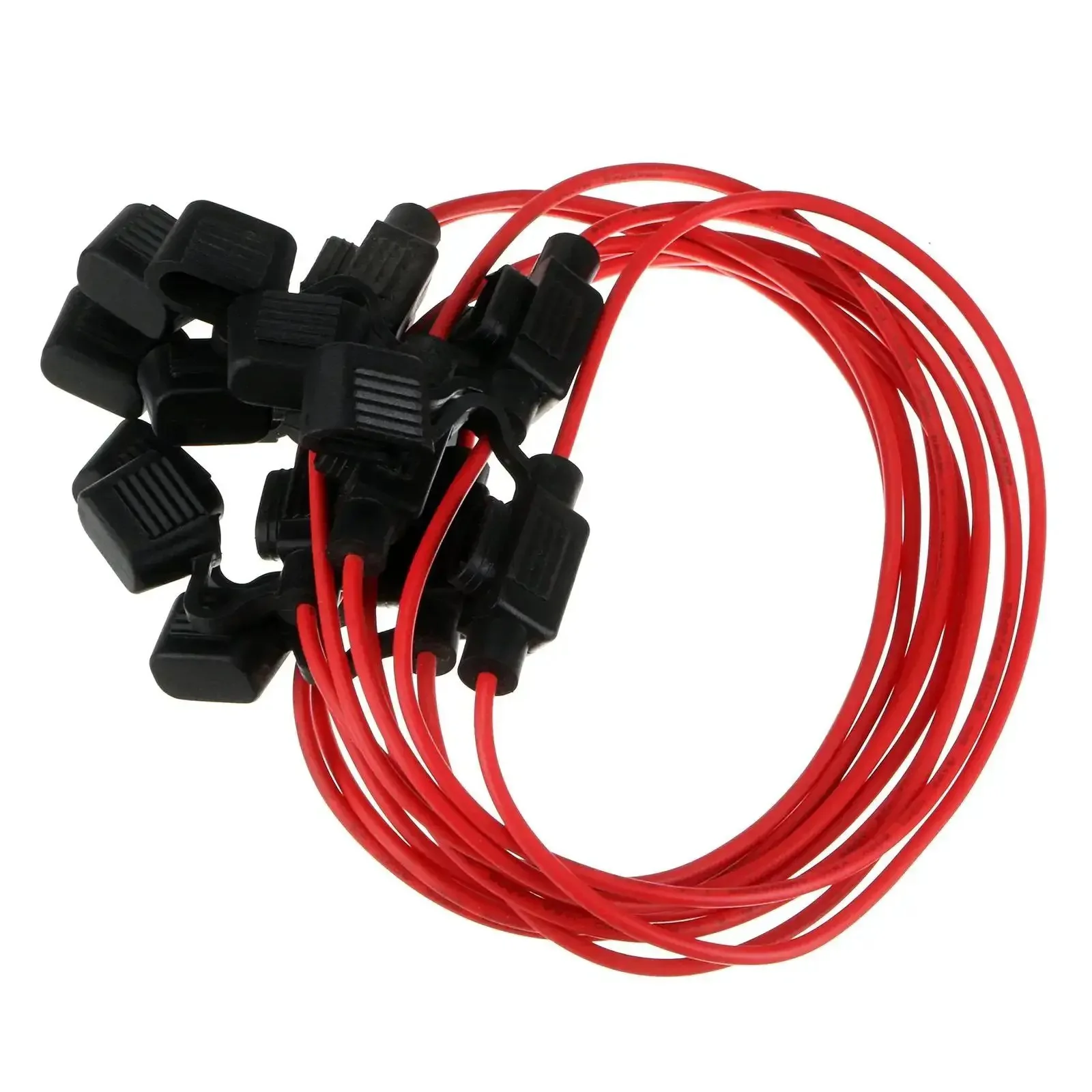 10 Pack Inline Blade Fuse Holder Add A Circuit For Mini ATM APM Fuses 12V 24V 32V 18 AWG Waterproof Car Fuse Adapter Protects Original Circuits High Quality Weatherproof 20A Max