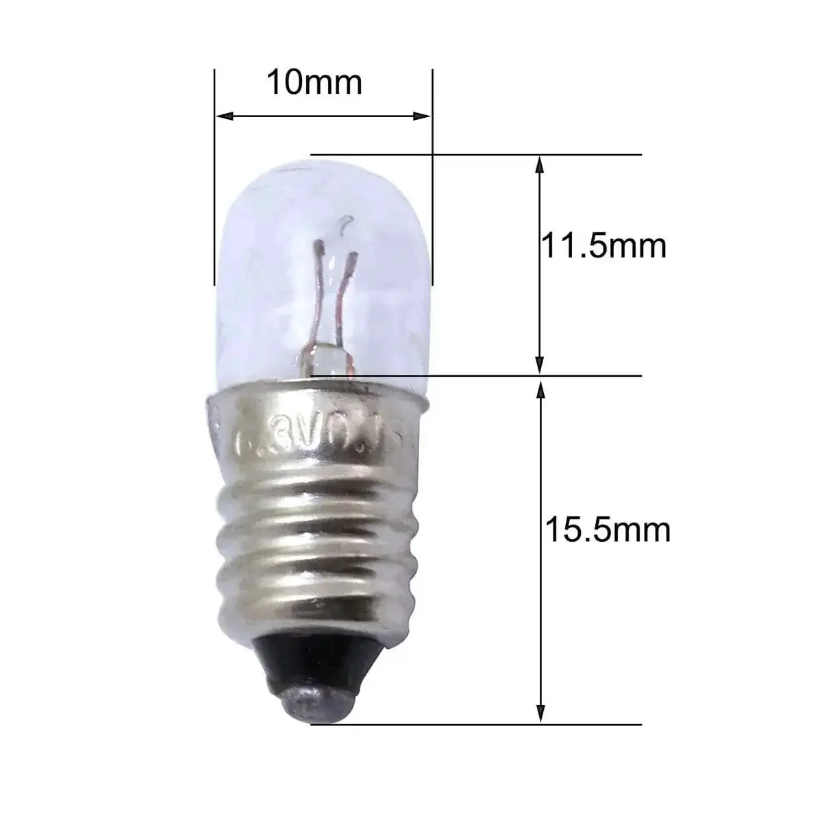 10 Pack Mini Screw Bulbs 6.3V Plus 5 E10 Mini Bulb Holders Black Plastic Brass Sockets Dope DIY Lighting Kit For Student Experiments Durable Reliable Screw Type Bulb Socket Assembly - Image 3