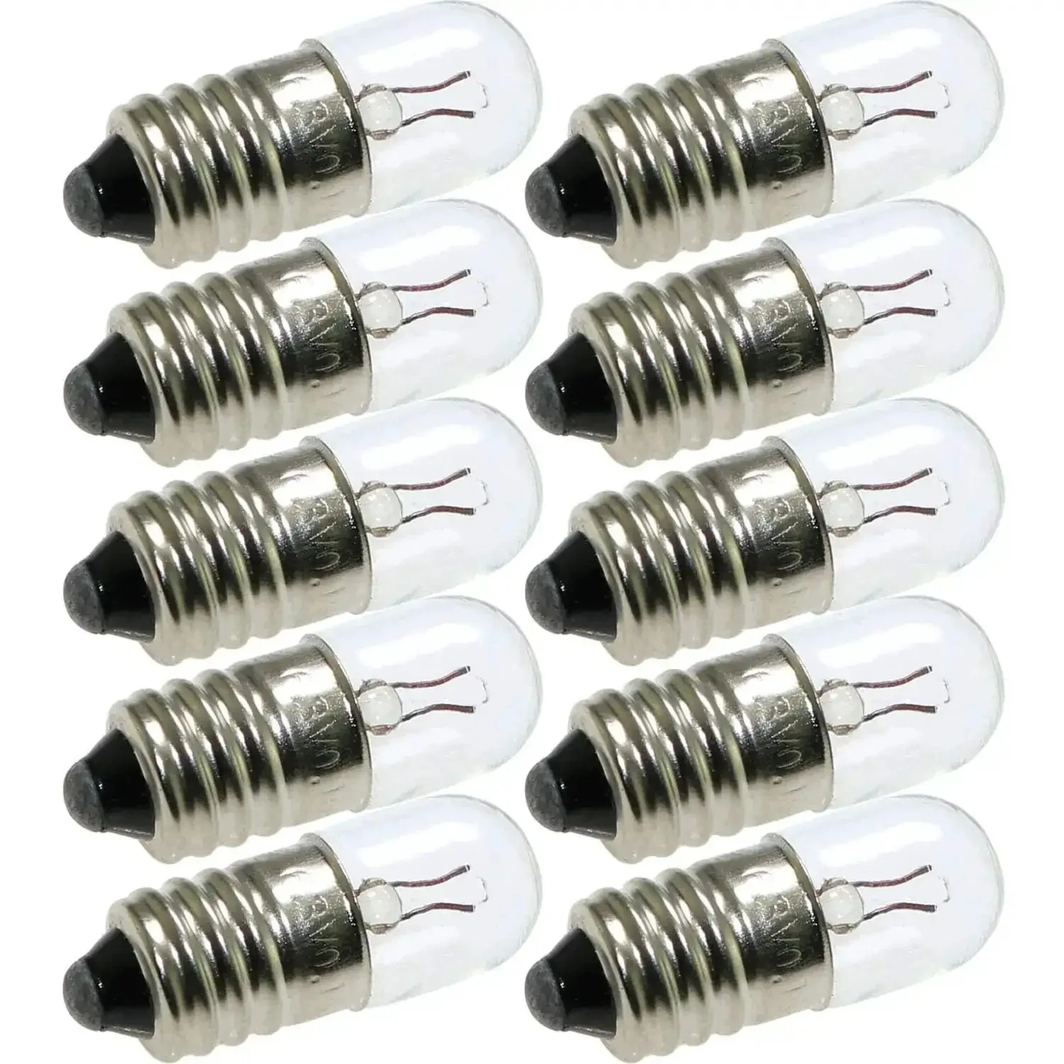 10 Pack Mini Screw Bulbs 6.3V Plus 5 E10 Mini Bulb Holders Black Plastic Brass Sockets Dope DIY Lighting Kit For Student Experiments Durable Reliable Screw Type Bulb Socket Assembly - Image 5