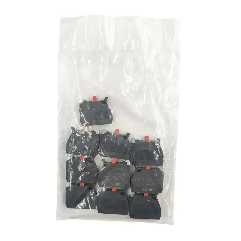 10 Pack Silver Alloy Screw Clamp Terminal Blocks Single Contact 1NC For Quick Hookup Panel Wiring Black Finish Durable Quick Connect Terminals For Industrial Control Circuits - Image 2