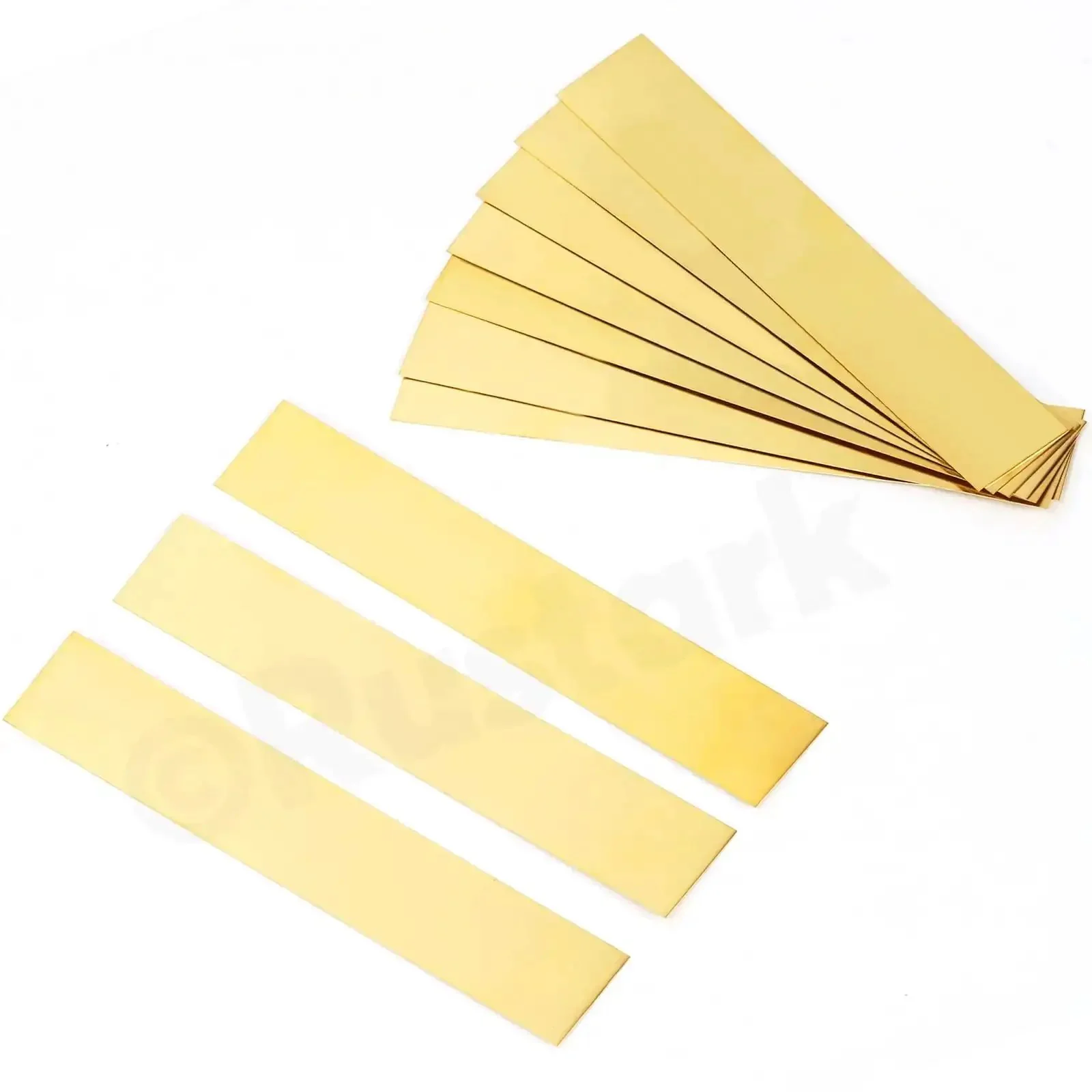 10 Piece Brass Strip Assortment Kit With Handy Brass Shim Sheets For Metalworking And DIY Projects, 1 Inch Wide By 5.9 Inch Long, 0.004 Inch Thick, Durable And Reliable Shims - Image 4