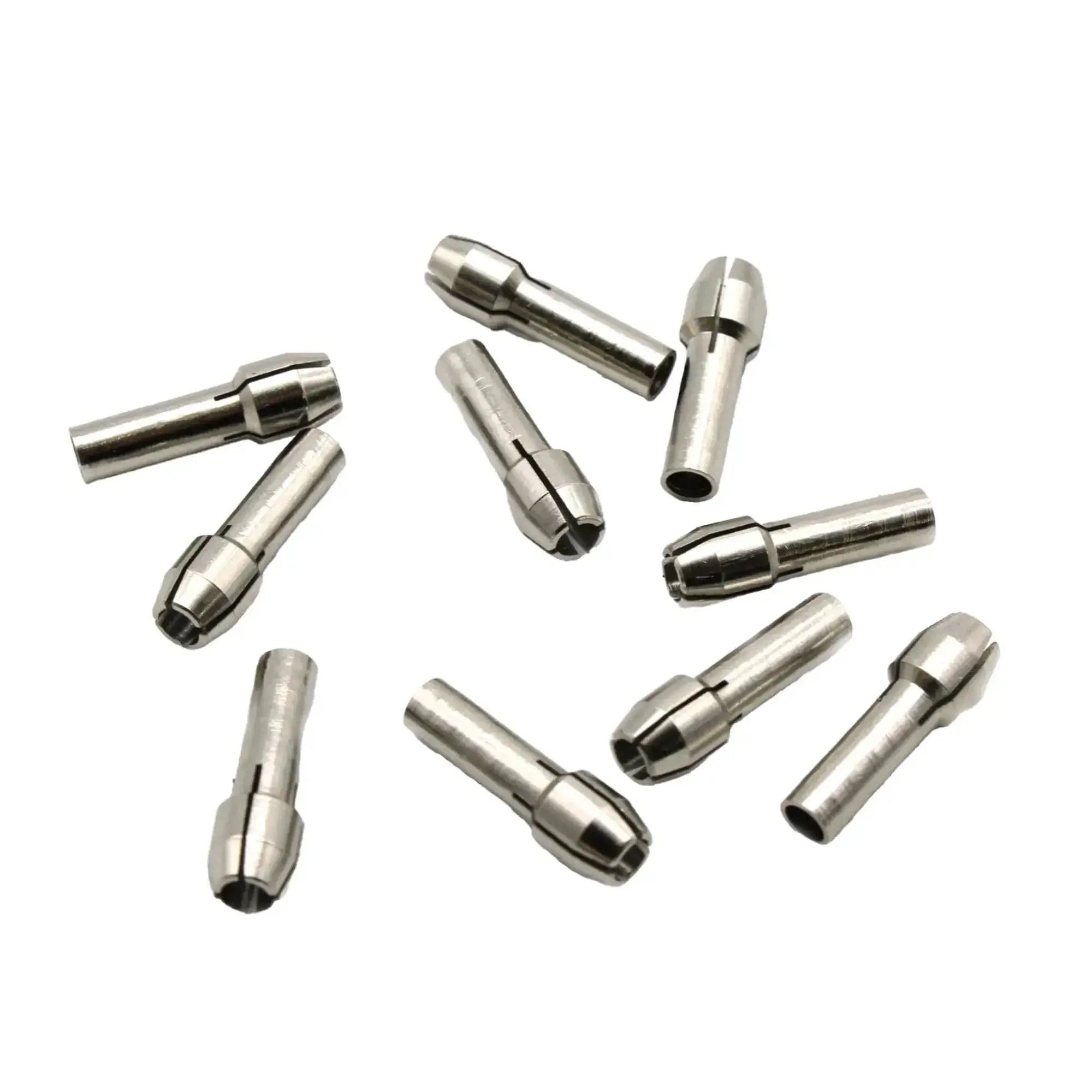 10 Piece Durable Shiny One Eighth Inch Rotary Tool Collet Bits No 480 For Dremel And Other Rotary Tools Compatible, Three Quarters Inch Long, One Eighth Inch Diameter, High Quality Collet Set - Image 4