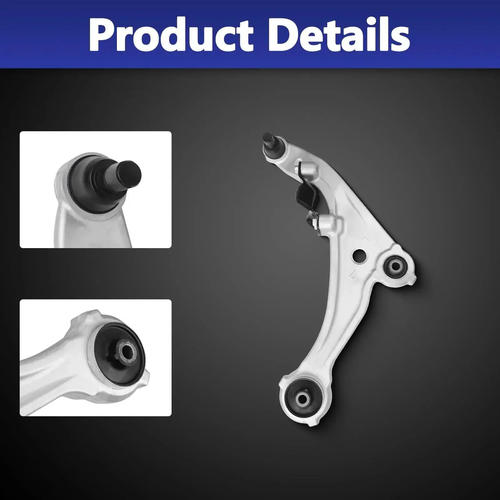 10 Piece Front Control Arm Suspension Kit For 2007 To 2012 Nissan Altima Excluding Hybrid And 2013 Altima Coupe Models Direct Fit Replacement With OEM Interchange Numbers - Image 6