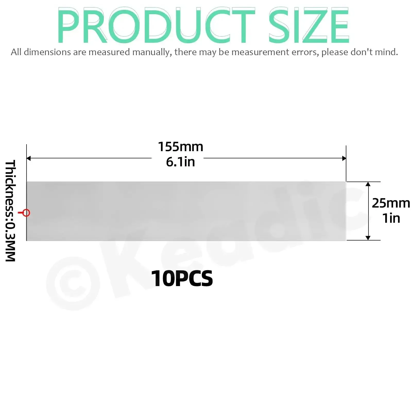 10 Piece Stainless Steel Shim Stock Set With 1 Inch Width And 6 Inch Length, 0.01 Inch Thick, Metal Shim Shims For Precise Alignment, DIY Home And Automotive Repairs, Durable Corrosion Resistant Strips For Mechanical Fit - Image 7