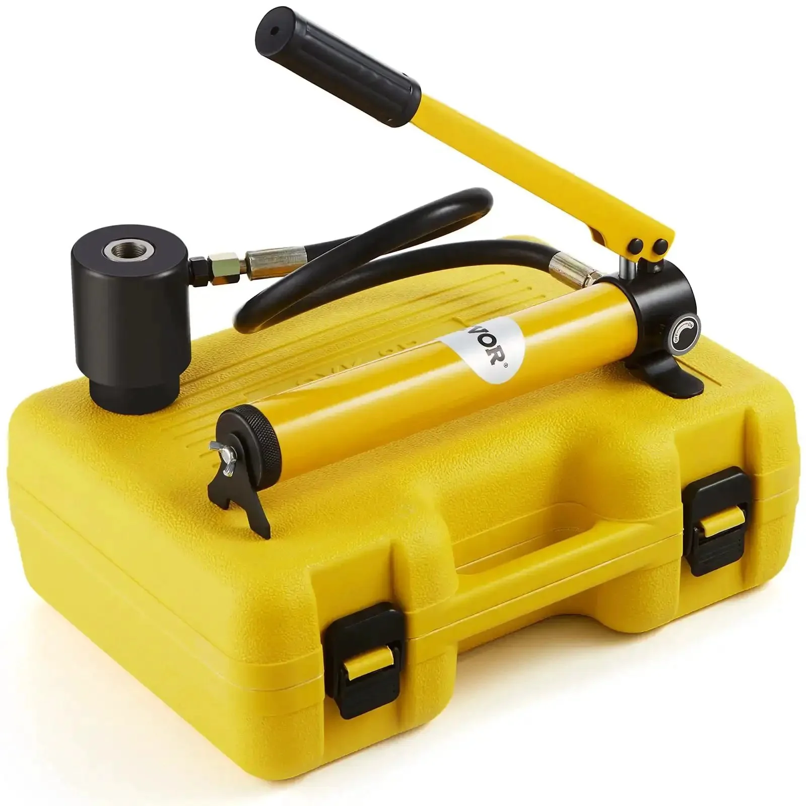 10 Ton Hydraulic Knockout Punch Kit With Half Inch To Two Inch Conduit Die Set Puncher Six Dies Step Drill Bit Carrying Case Draw Studs And Accessories For Aluminum Brass Stainless Steel Fiberglass And Plastic - Image 2