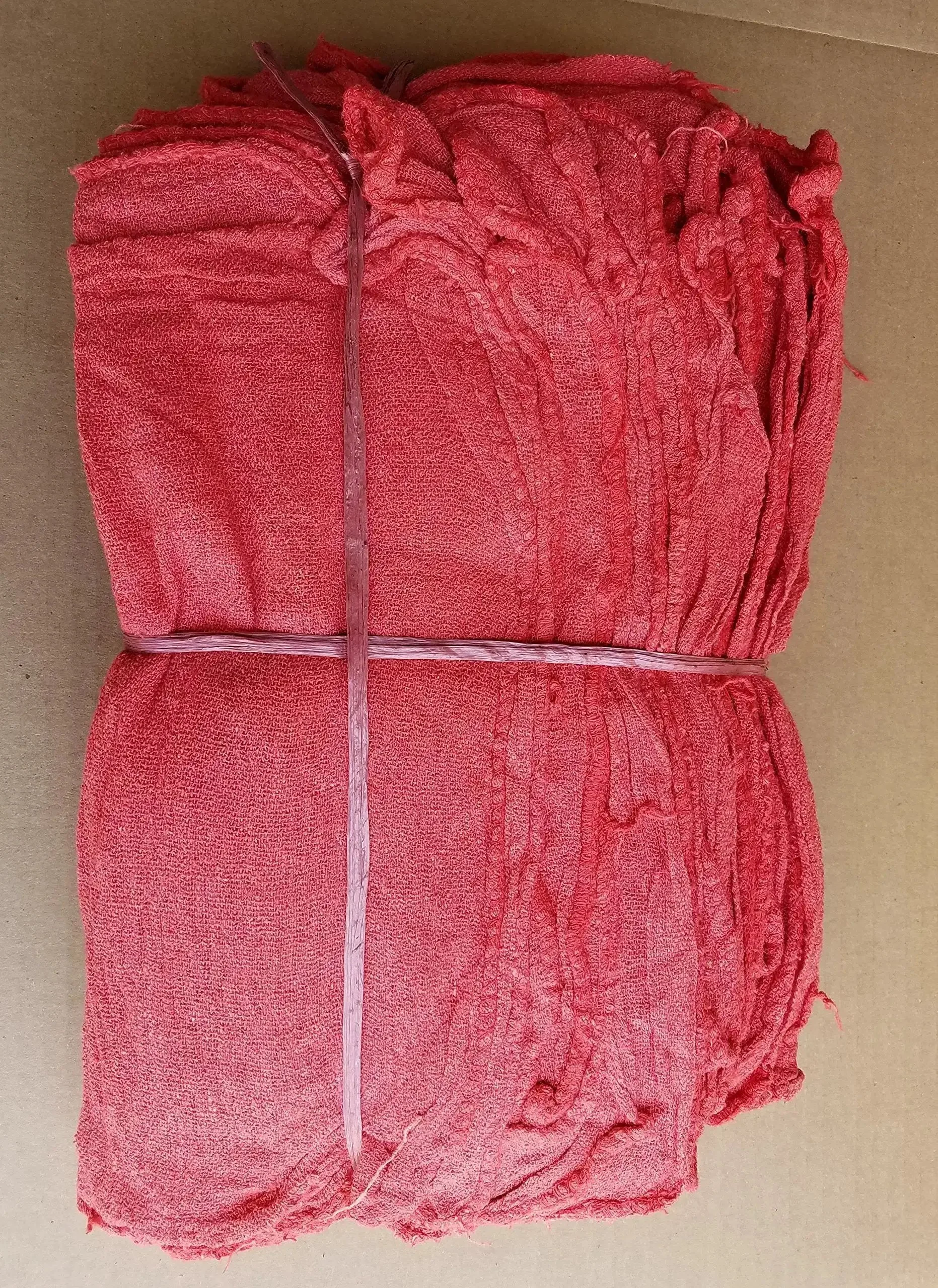 100 New Shop Rags And Industrial Cleaning Towels 14x14 Red For Auto Shops And Body Shops, Garages, Paint Booths, Lube Centers, And Janitorial Use, Ultra Absorbent Cotton Rags For Quick Cleanup - Image 4