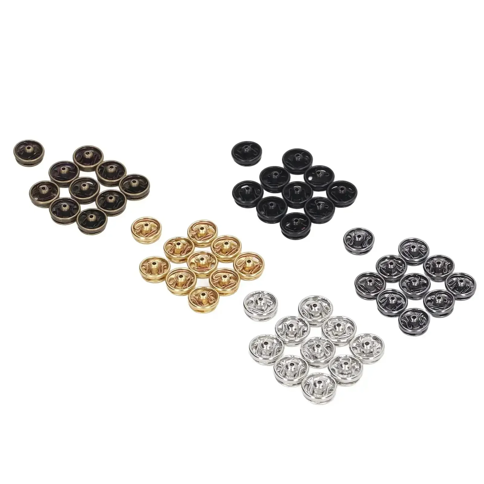 100 Pack 5mm Mini Metal Snap Buttons Fasteners In Five Colors Anti Rust Lightweight And Durable Easy To Use And Carry Ideal For Sewing Projects For Men And Women Built Tough To Last And Ready To Snap - Image 4