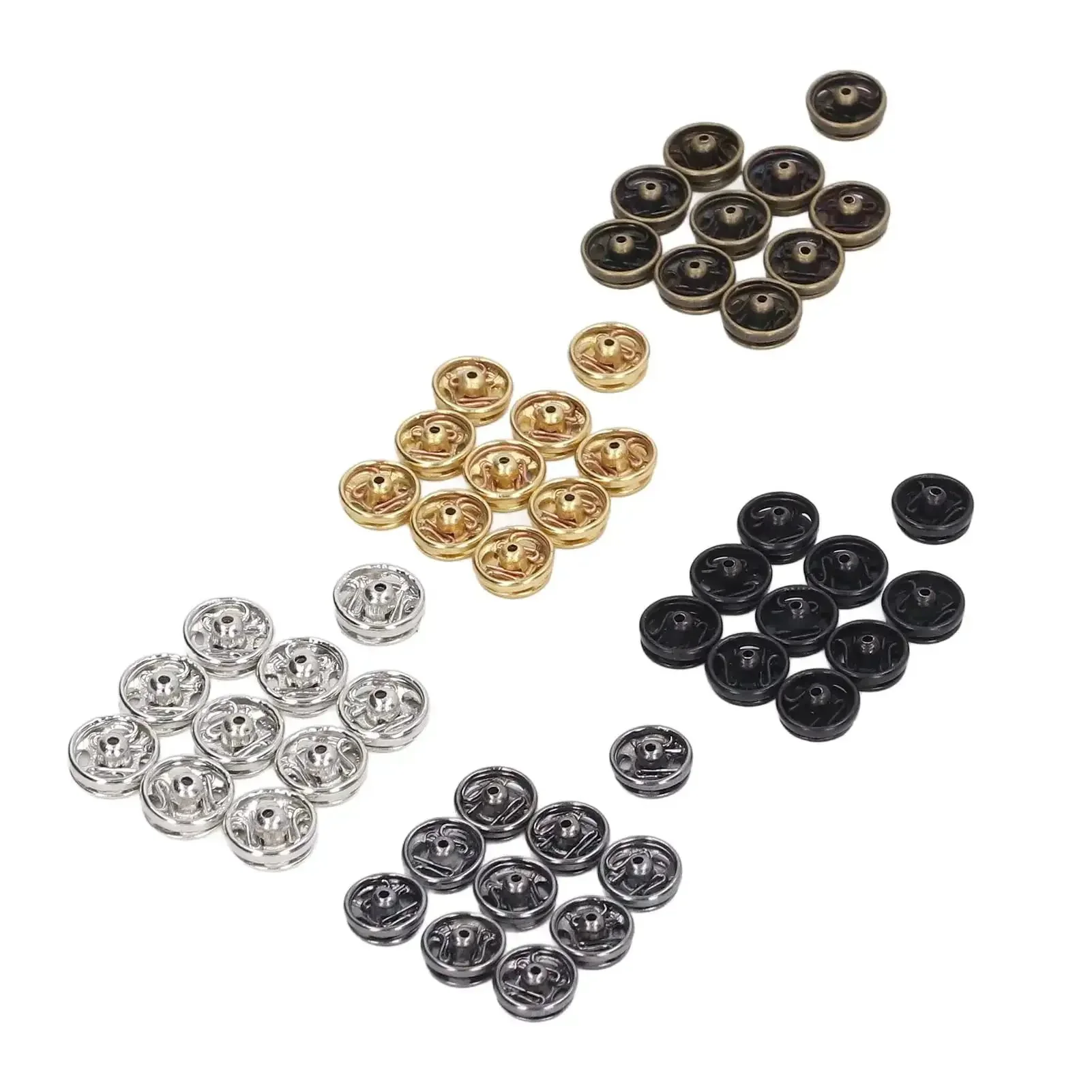 100 Pack 5mm Mini Metal Snap Buttons Fasteners In Five Colors Anti Rust Lightweight And Durable Easy To Use And Carry Ideal For Sewing Projects For Men And Women Built Tough To Last And Ready To Snap - Image 5