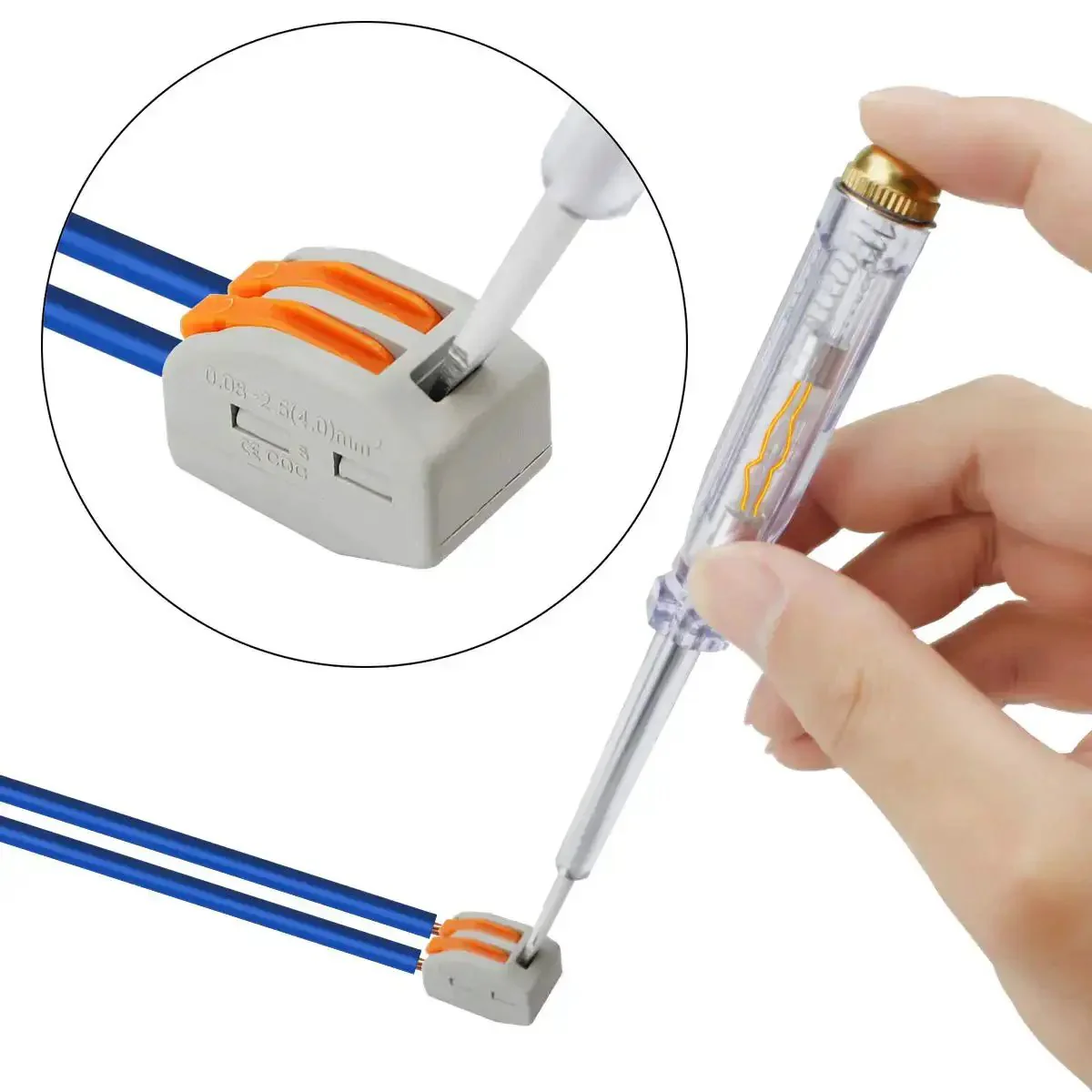 100 Pack Lever Nut Wire Connectors 2 Conductor Quick Connect Terminals 28 12 AWG No Tools Needed Built To Last Durable Corrosion Resistant Fast Connection For DIY Home Auto And Industrial Wiring - Image 6