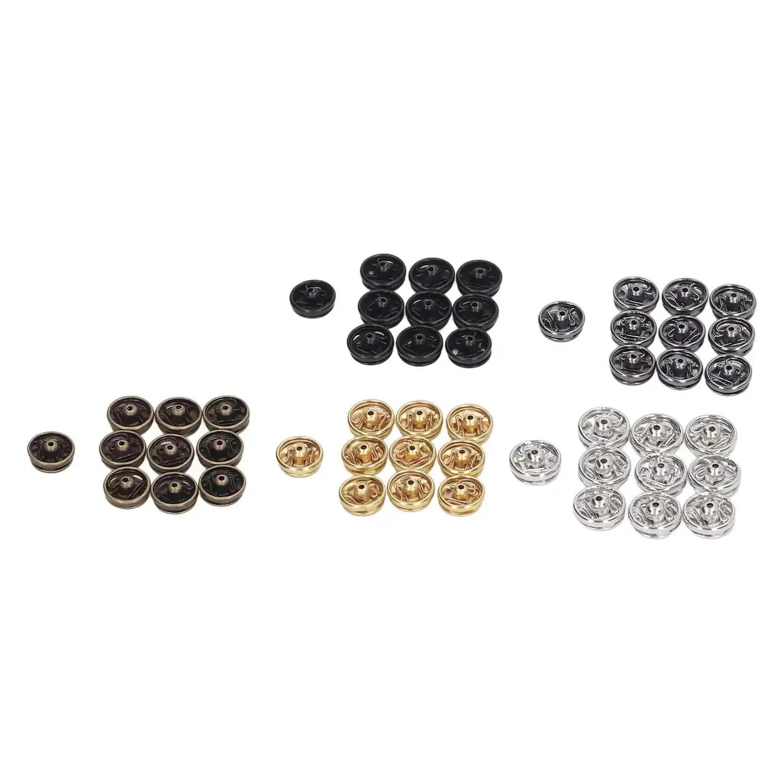 100 Pack Mini Metal Snap Button Kit 5mm Sew On Fasteners For Doll Clothes Sewing Garment Repair Skirts And Collars Durable Snaps For Easy Repairs And Quick Alterations - Image 3