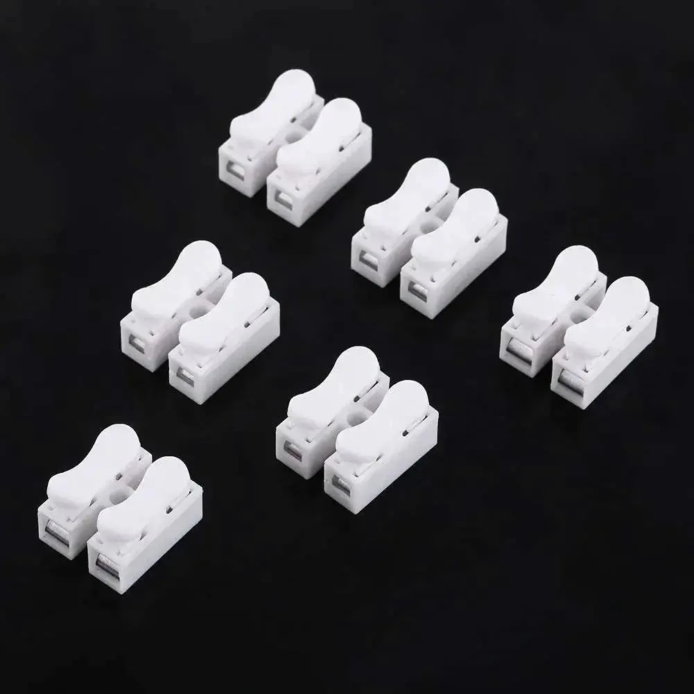 100 Pack Mini Quick Wire Connectors CH2 Quick Cable Connectors Terminal Blocks For Electrical Controls Power Supplies And Home Appliances Flame Retardant Plastic Copper Cores Steel Clamping Pins For Easy Reliable Installations - Image 8