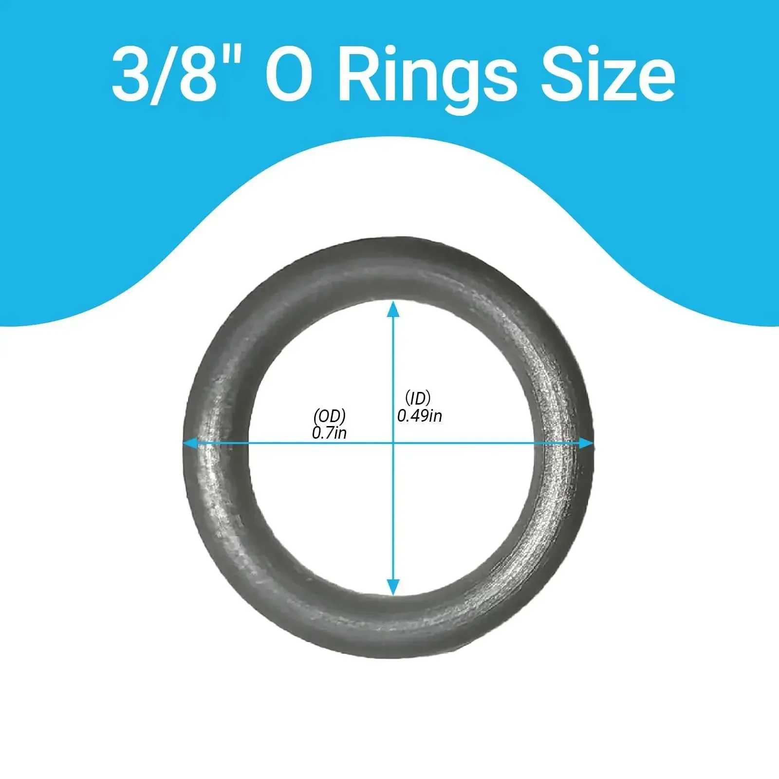 100 Pack Pressure Washer O Ring Seal Kit For DIYers And Pros, Includes 50 Orange O Rings For 1/4 Inch Quick Connect Fittings (3/8 Inch ID) And 50 Gray O Rings For 3/8 Inch Quick Disconnect Couplers (1/2 Inch ID) M22 14mm QD Compatible - Image 5