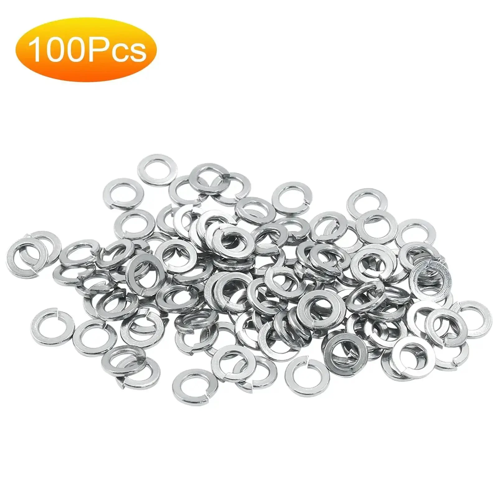 100 Pack Size 6 Stainless Steel Spring Lock Washers, Split Lock Washers, Thickened, Built Tough, Rustproof And Durable For Indoor Outdoor Use, High Hardness, Strong Locking Ability, Weather Resistant Hardware Fasteners - Image 4