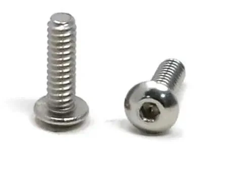 100 Pack Stainless Steel 304 Hex Socket Button Head Cap Screws Kit Go-To 4-40 x 3/8 Inch 0.108 Inch Diameter 40 Threads Per Inch Button Head Bolts For Electronics Machinery And DIY Projects - Image 3