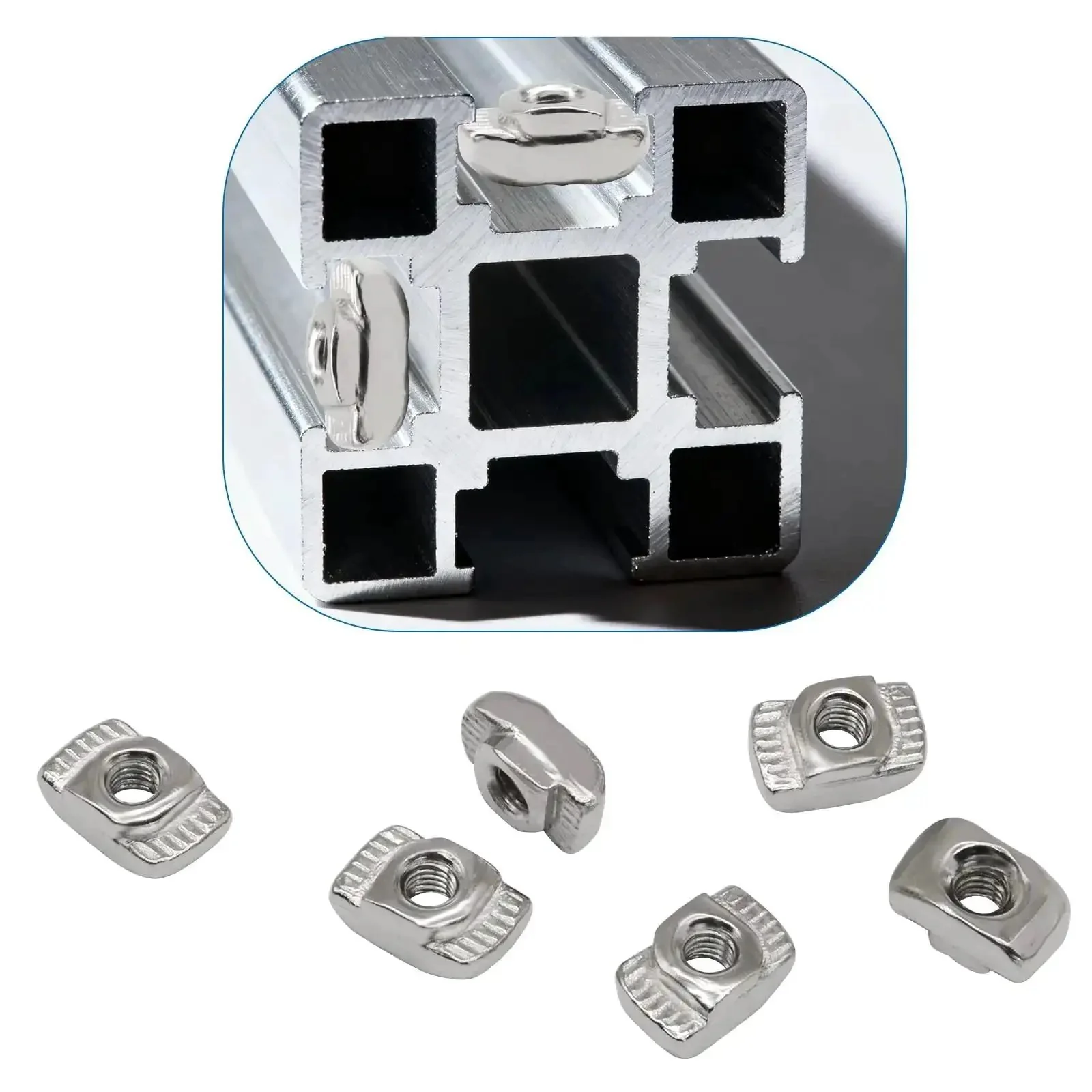 100 Pcs 2020 Series Sliding T Slot Nuts M3 Carbon Steel Fasteners For 20 Series Aluminum Profile T Slot Systems Pro Grade Heavy Duty For DIY Projects And Industrial Assembly - Image 4