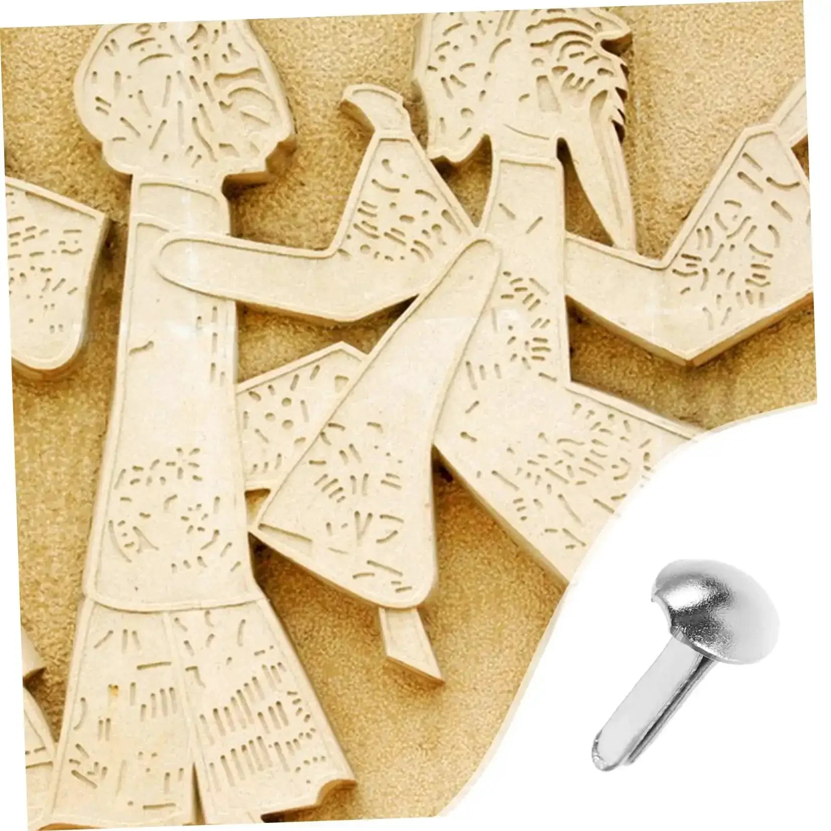 100 Pcs Iron Fasteners For DIY Projects And Scrapbooking Durable Split Pins For Crafting And Puppet Making Kit Versatile Mini Brads For Shadow Puppet Decoration And Paper Craft - Image 5
